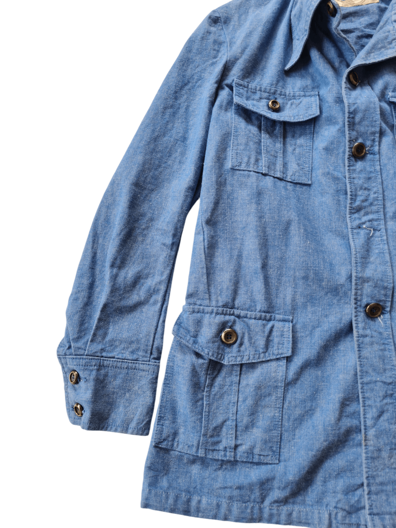Vintage McQueen Blue Jacket Button Up Size US L / EU 52-54 / 3 - 5 Thumbnail