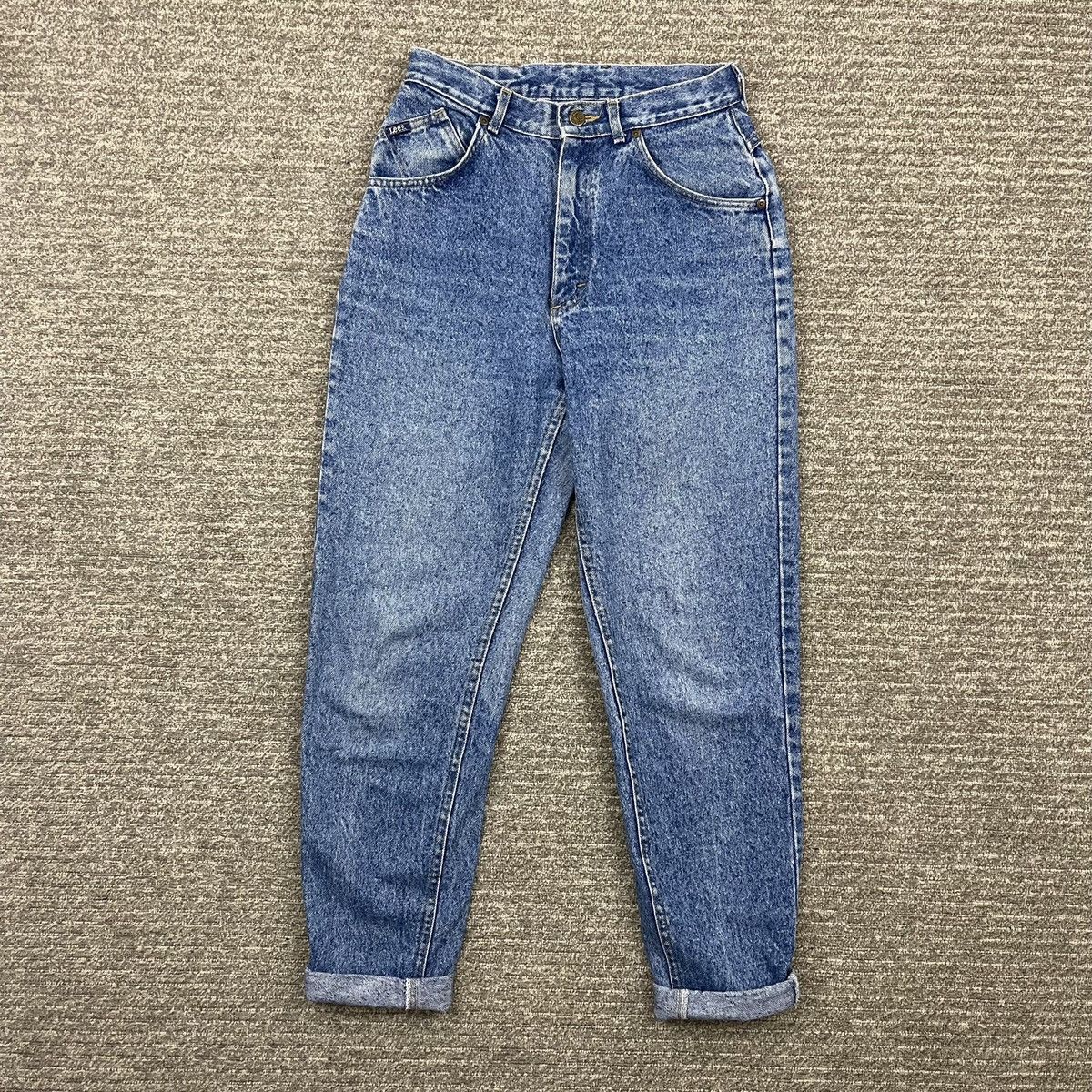 Lee LEE Riders Vintage Light Wash Denim Retro Mom Jeans Size 32" / US 10 / IT 46 - 3 Thumbnail