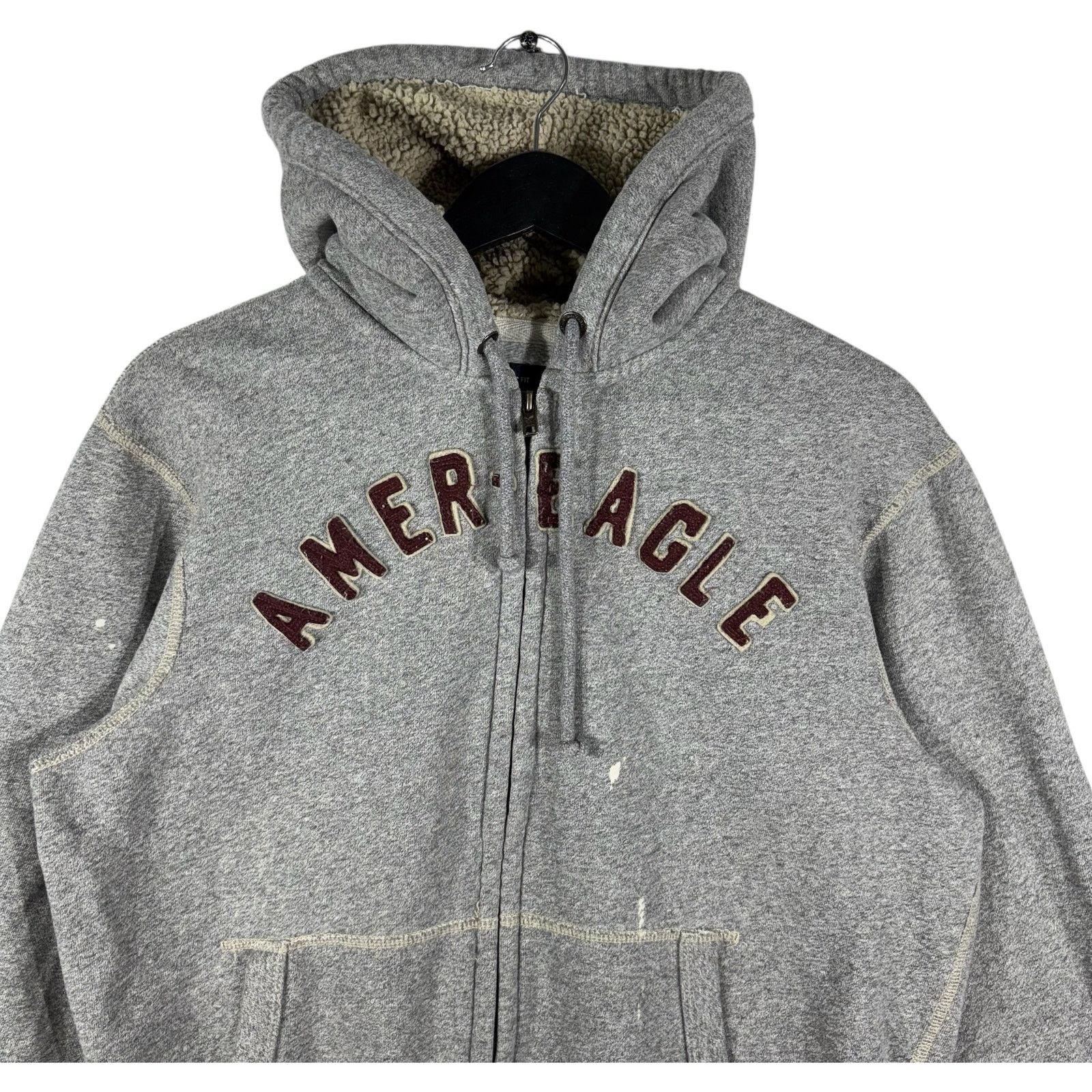 American Eagle Outfitters American Eagle Outfitters Patch Spellout Full Zip Hoodie Size US L / EU 52-54 / 3 - 2 Thumbnail