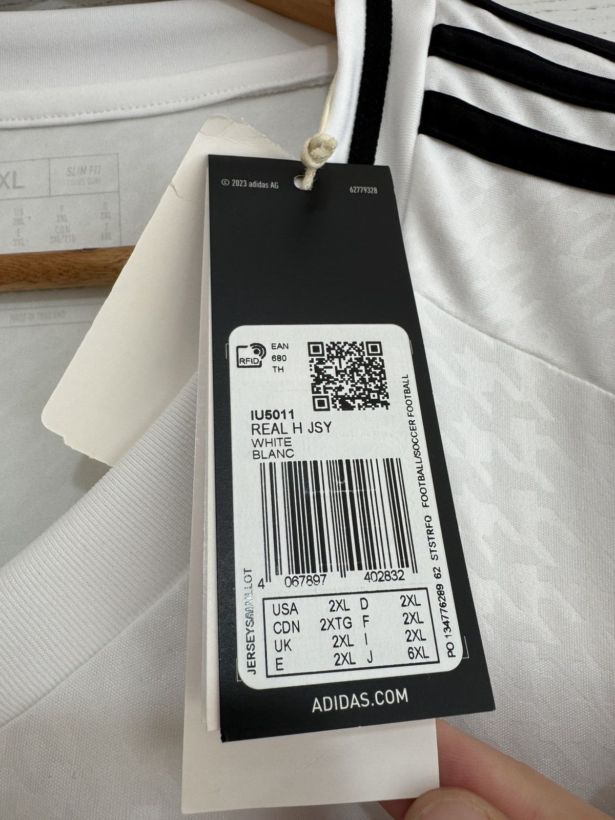 Adidas BNWT Real Madrid 2024-2025 Home Soccer Jersey Football Shirt Size US XXL / EU 58 / 5 - 13 Thumbnail