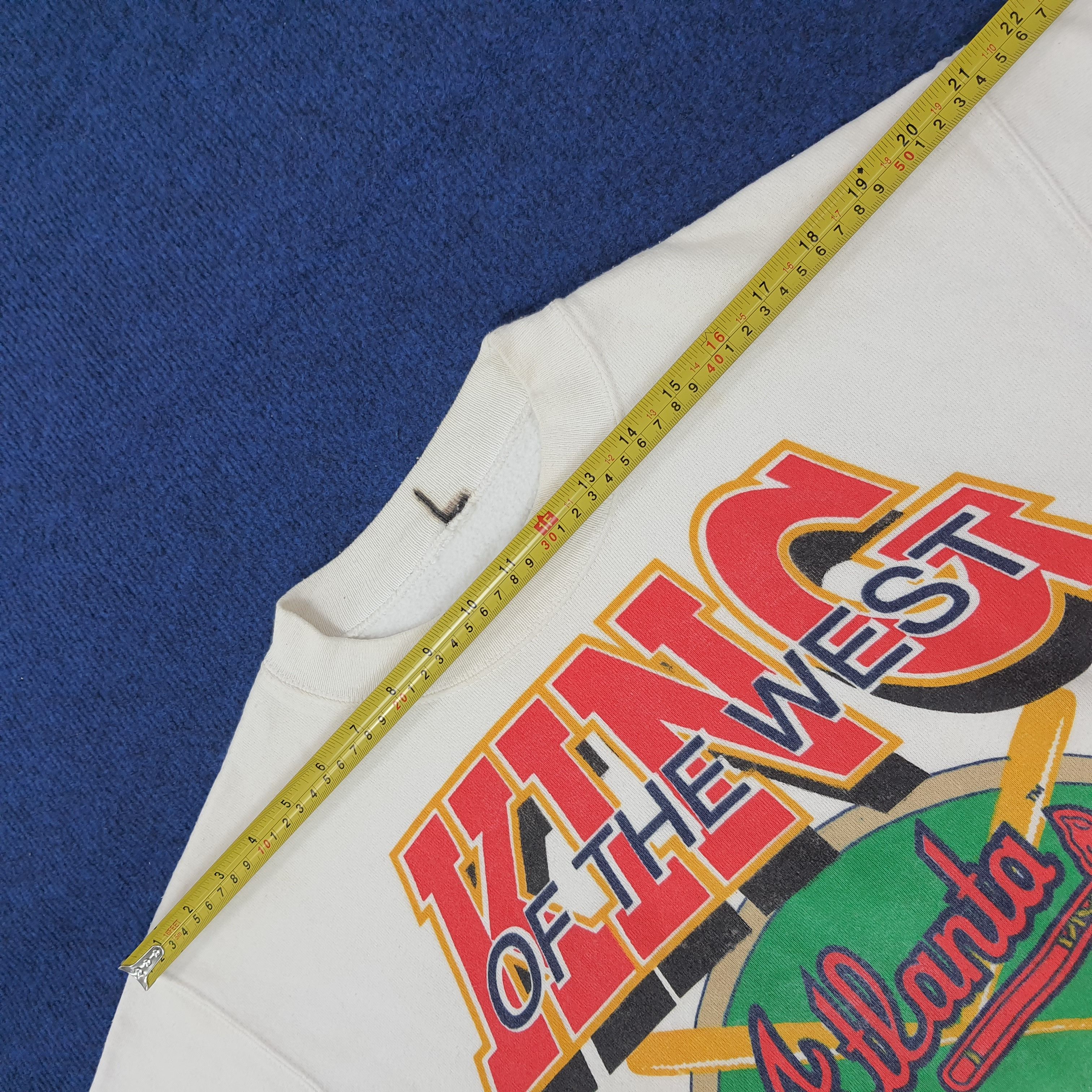 MLB Vintage King of the West Atlanta Braves'90 Sweatshirt C255N7 Size US M / EU 48-50 / 2 - 7 Thumbnail