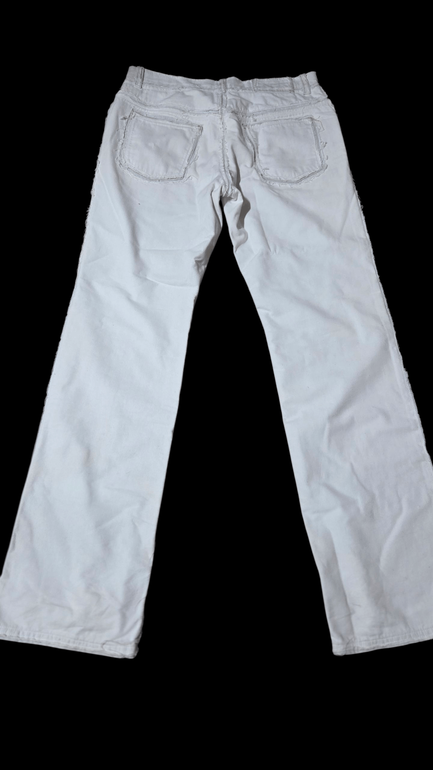 Maison Margiela Martin Margiela04FW Artisanal White Inside-Out Denim Pants Size US 28 / EU 44 - 2 Thumbnail