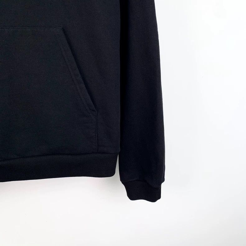 Other Balenciaga Black monogrammed logo embroidered cotton hoode Size US XL / EU 56 / 4 - 4 Thumbnail