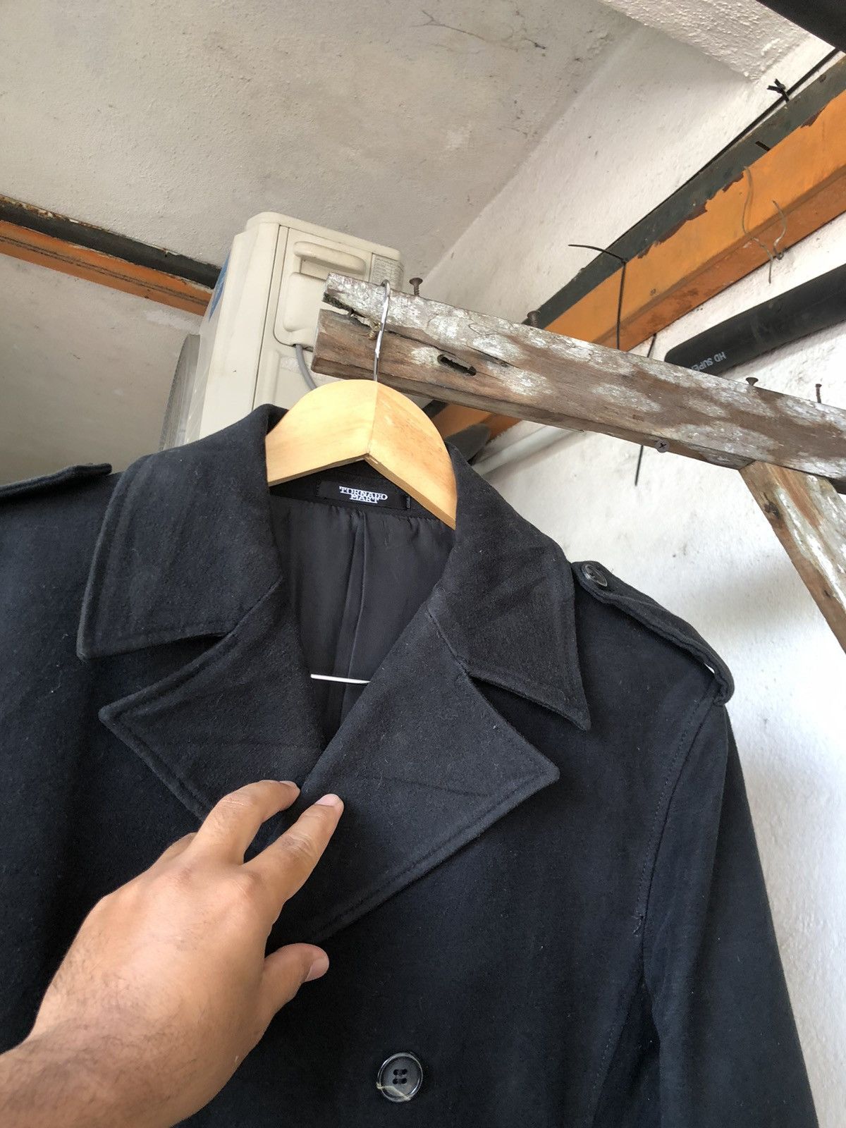 If Six Was Nine 🥷Tornado Mart Japan Punk Double Collar Cotton Jacket Size US L / EU 52-54 / 3 - 11 Thumbnail