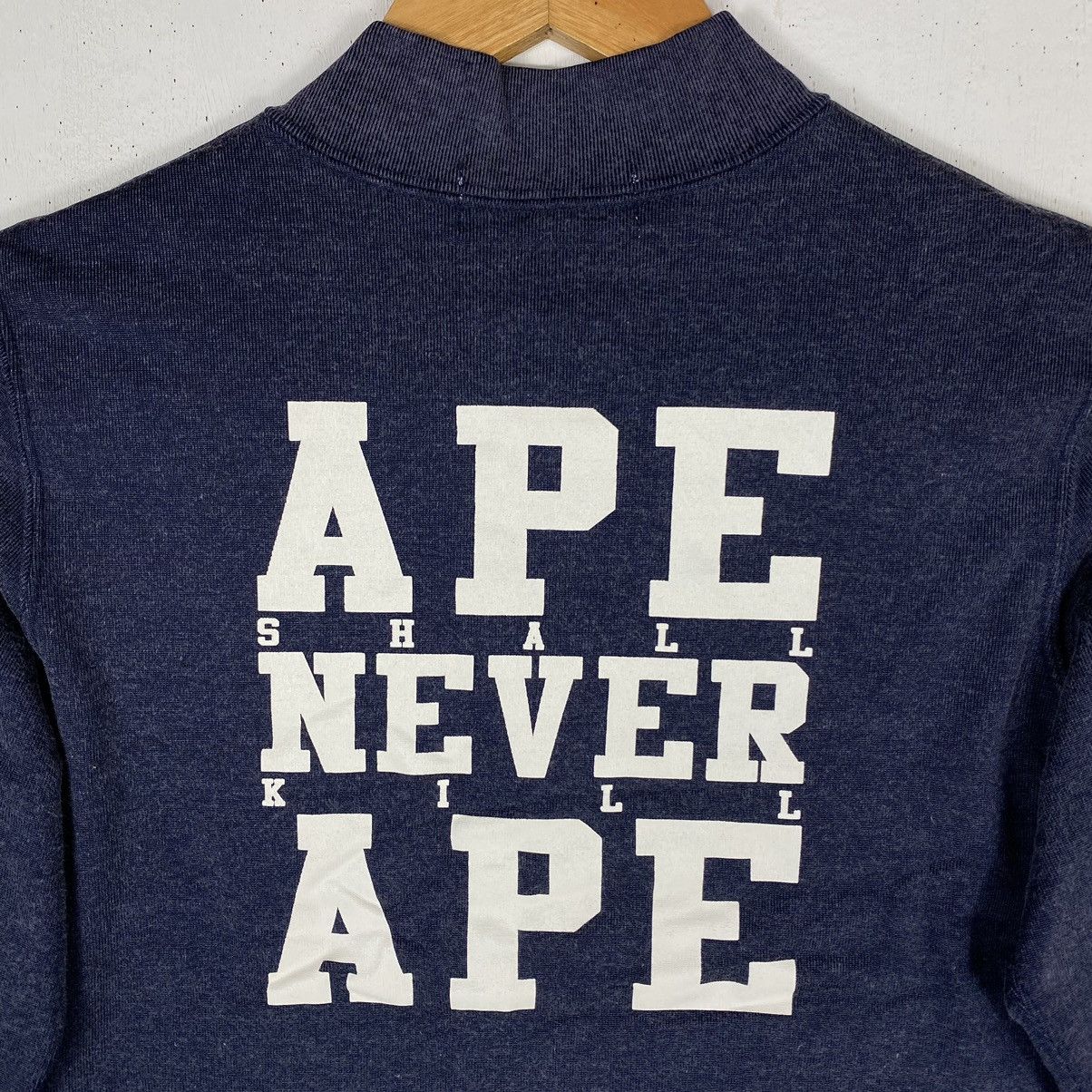 Bape × Nigo ASNKA INDIGO HALF ZIPPER SWEATSHIRT Size XS / US 0-2 / IT 36-38 - 3 Thumbnail
