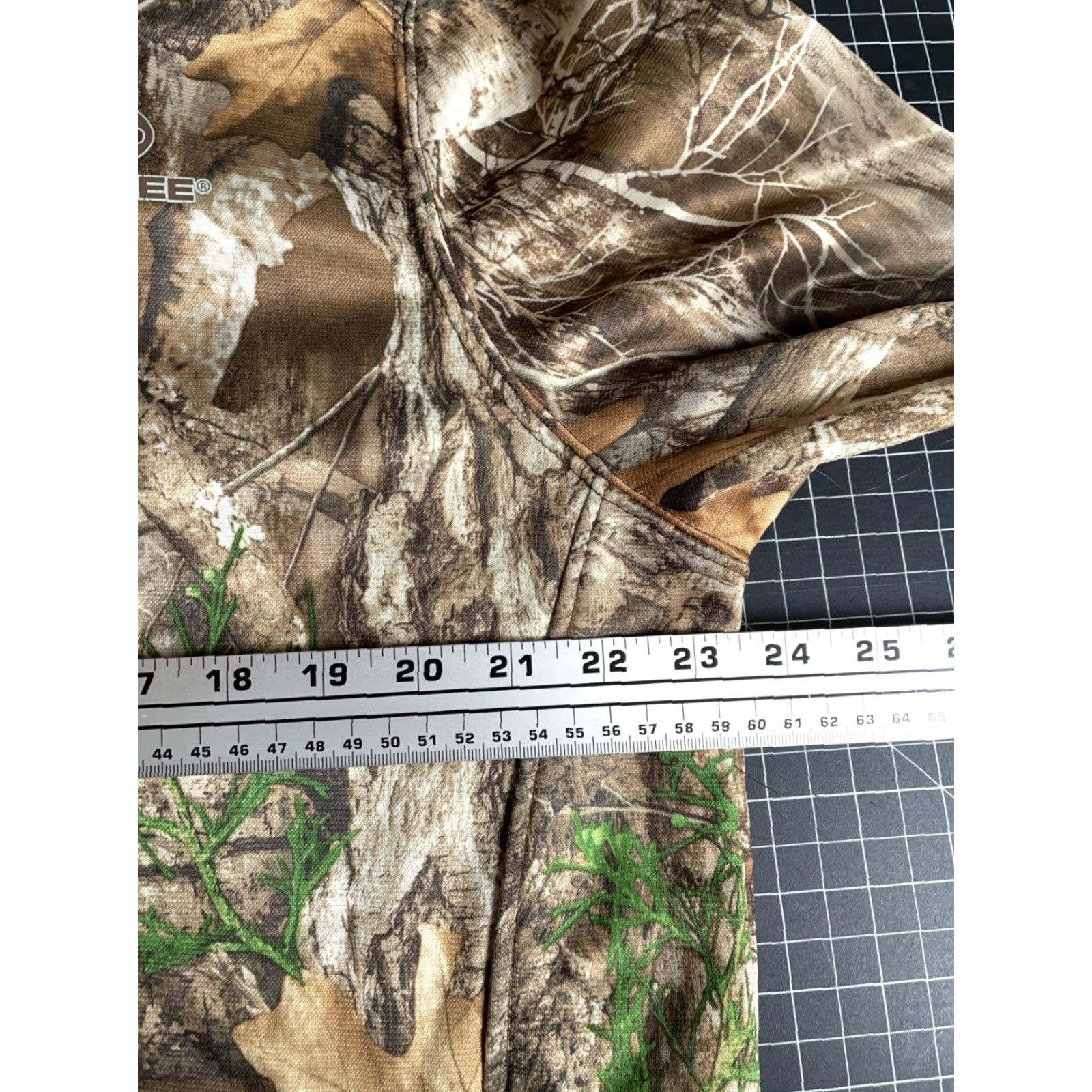 Realtree Realtree Camouflage Hoodie Men's Large Brown Pullover Polyester Fleece Hooded Camping Outdoor Nature Logo Shirt Mens Size US L / EU 52-54 / 3 - 5 Thumbnail