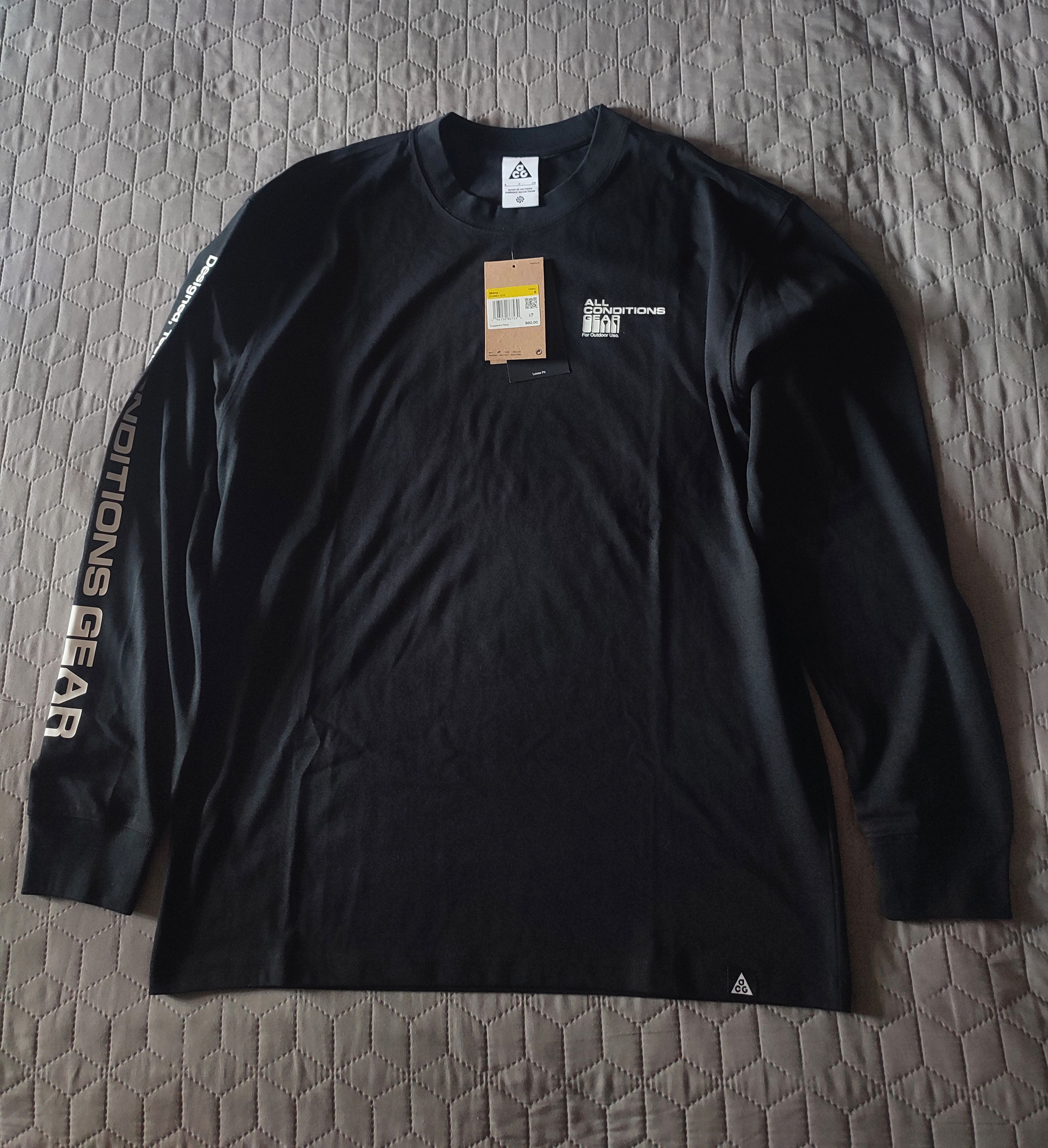 Nike Nike Acg Black Long Sleeve Outdoor Size US S / EU 44-46 / 1 - 5 Thumbnail