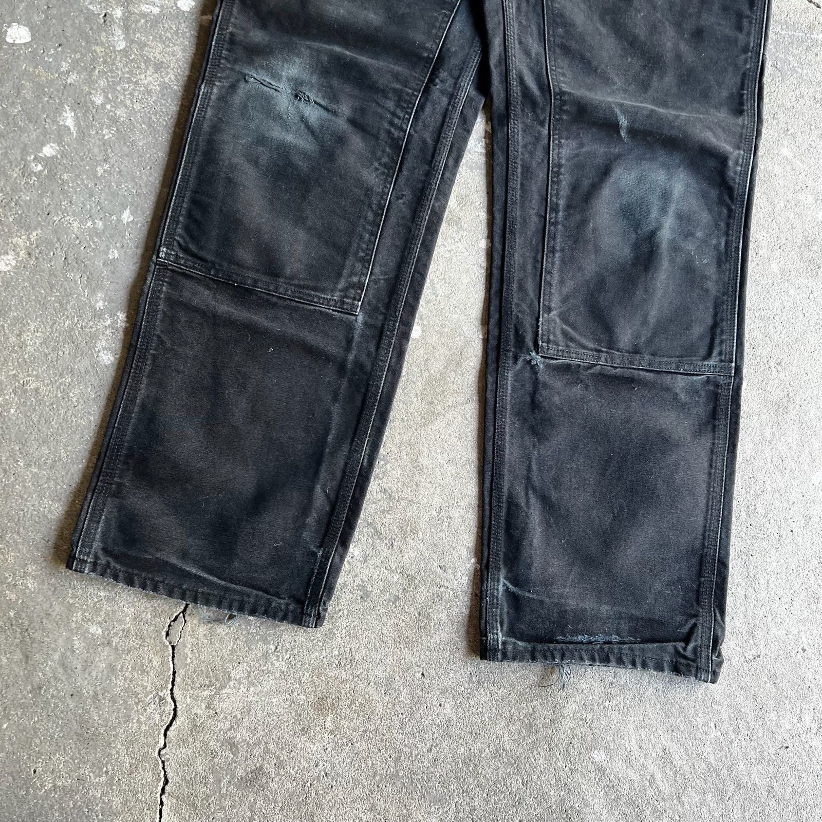 Carhartt × Vintage Carhartt black double knee work wear carpenter pants Size US 35 - 3 Thumbnail