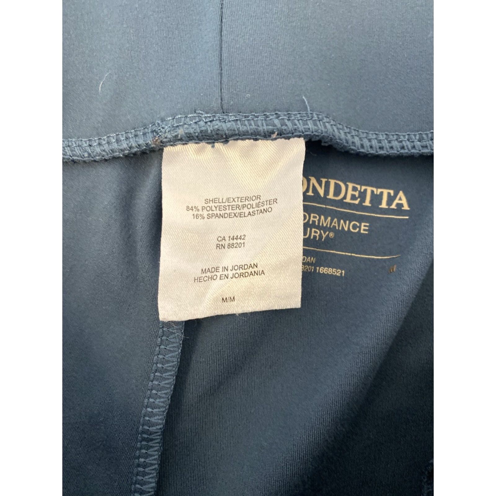 AQUA MONDETTA Womens Heavyweight Wide Leg Pants M Dark Aqua /127-2 Size 32" / US 10 / IT 46 - 7 Thumbnail