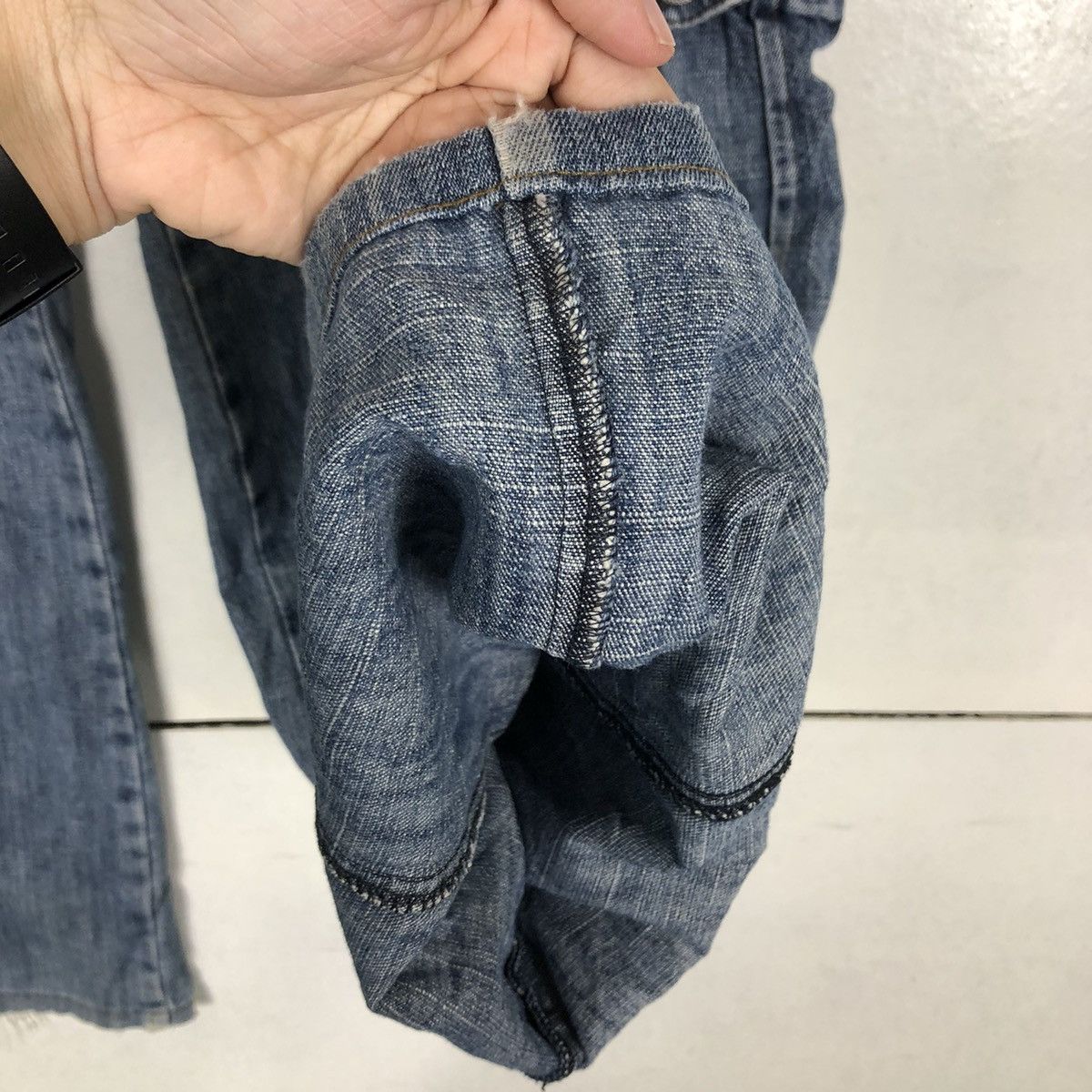 Denime 🔥OVER SIZED DISTRESSED DENIM JEANS MAX & CO RARE DESIGNER Size US 28 / EU 44 - 12 Thumbnail