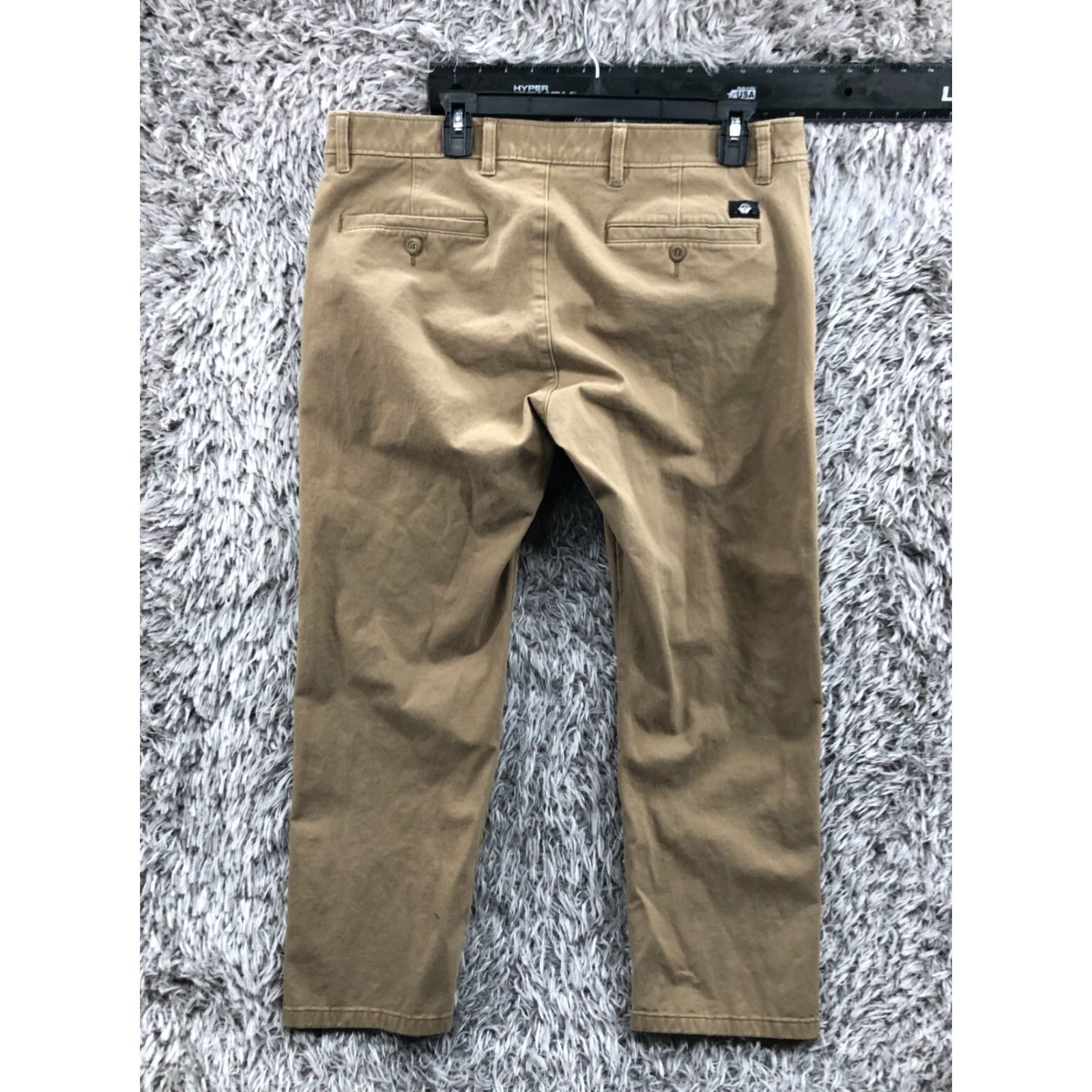 Dockers Dockers Chino Pants Mens 36x29 Beige Slim Fit Straight 5-Pocket Zipper Button Dockers Brand Size US 36 / EU 52 - 5 Thumbnail