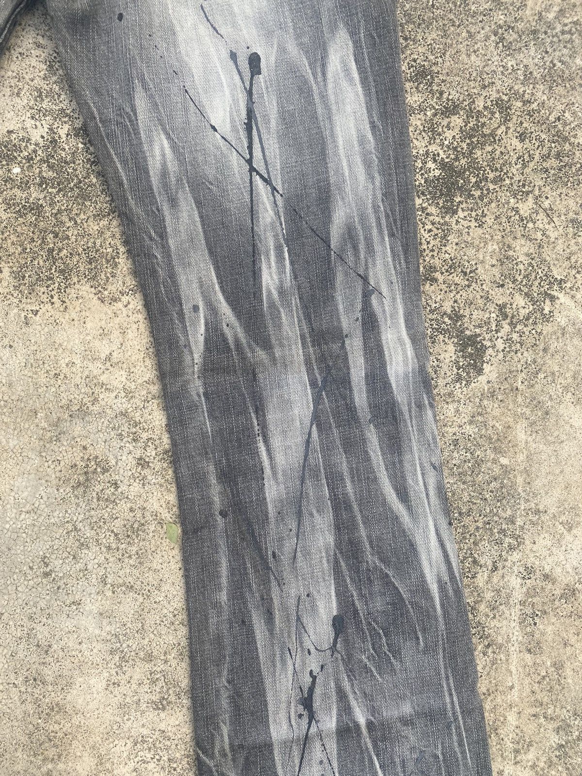 If Six Was Nine × Japanese Brand Flare Jeans Sorridere Honeycomb Painted Splash Size US 32 / EU 48 - 18 Thumbnail