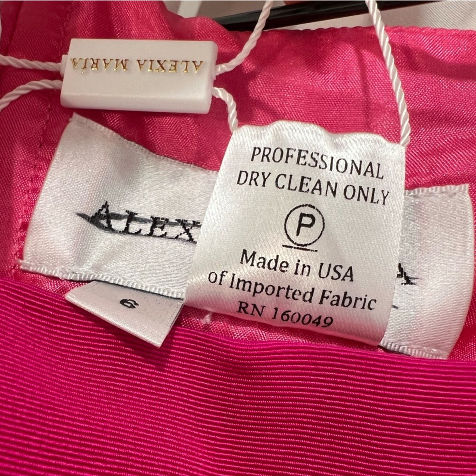 Other ALEXIA MARIA Dahlia Silk Faille Jumpsuit US:6 Size 28" / US 6 / IT 42 - 9 Thumbnail