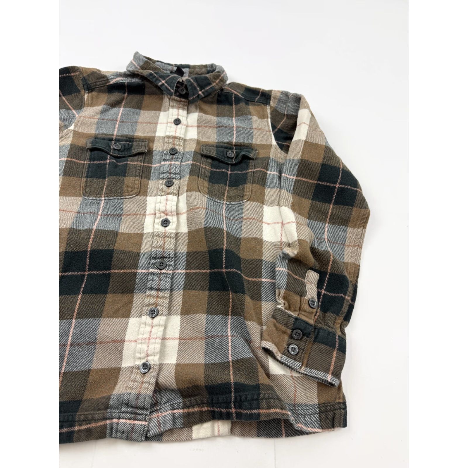 Patagonia Patagonia Shirt Womens 2 Brown Plaid Flannel Button Front Long Sleeve Top Size XS / US 0-2 / IT 36-38 - 2 Thumbnail