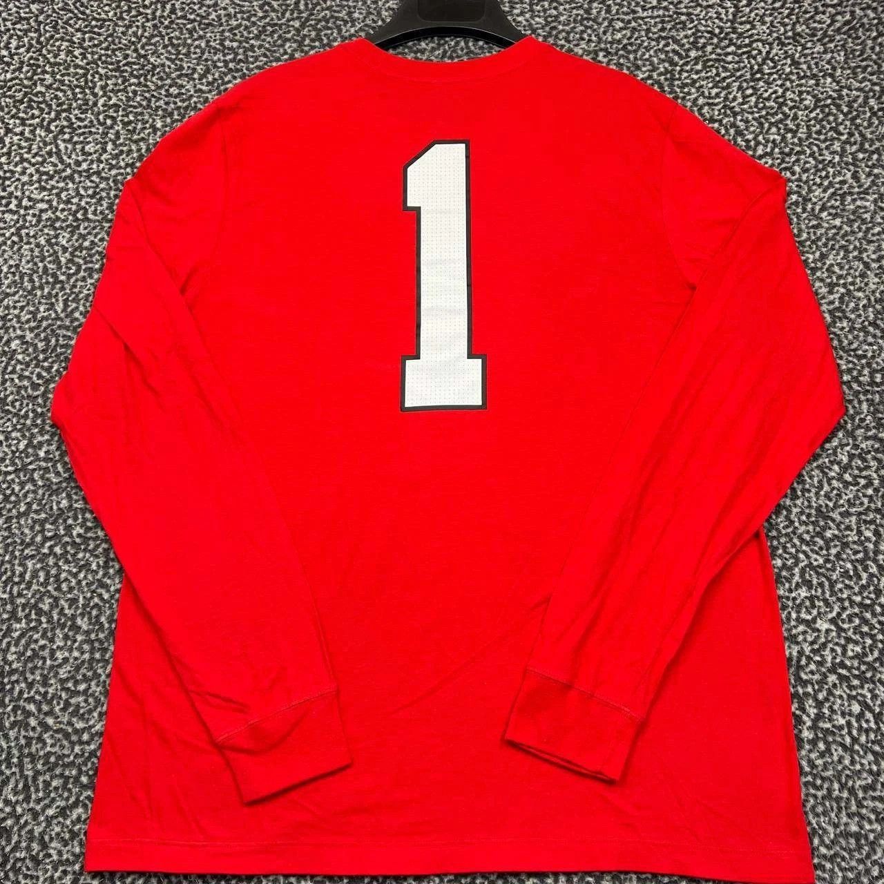 Nike Georgia Bulldogs #1 Shirt Men Long Sleeve Crew Neck Cotton L Size US L / EU 52-54 / 3 - 2 Thumbnail