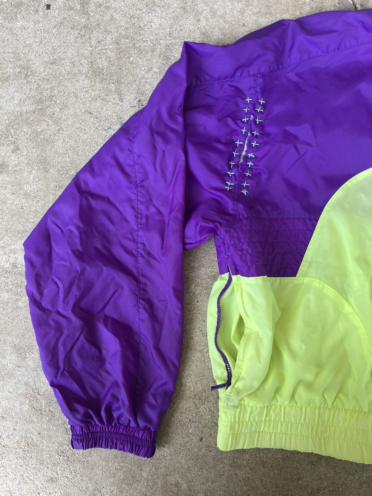 Handmade Custom Boro Repaired Neon Vintage Nike Windbreaker 215Emade Size US S / EU 44-46 / 1 - 3 Thumbnail