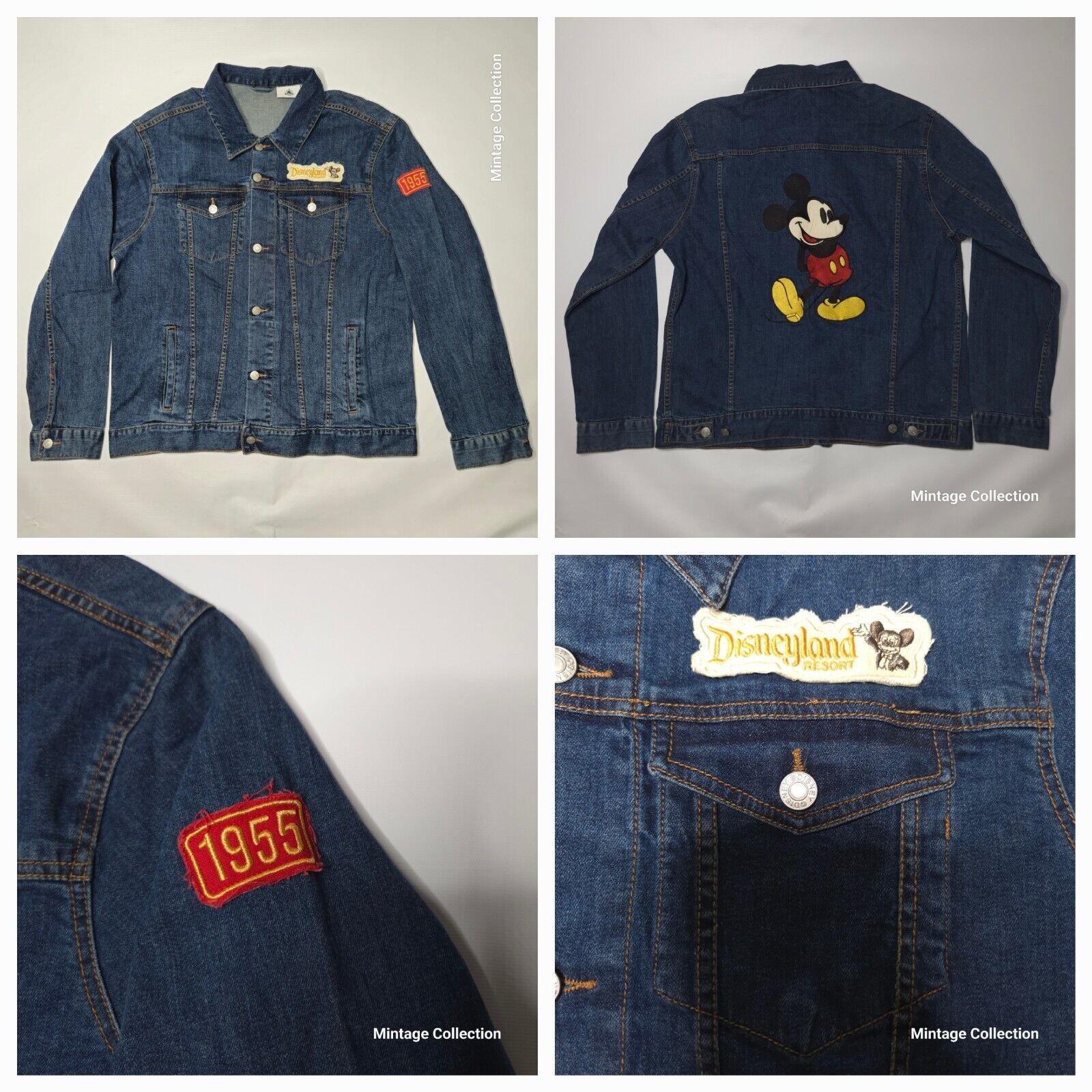 Walt Disney World Resort Mickey Mouse 1955 Denim Jacket L