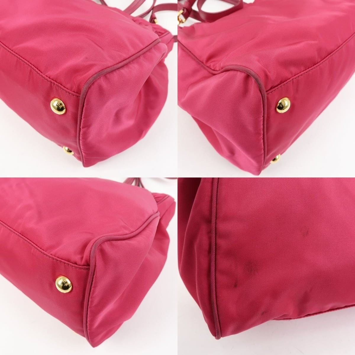 Prada Prada Tessuto Nylon Shoulder Bag Pink Size ONE SIZE - 5 Thumbnail