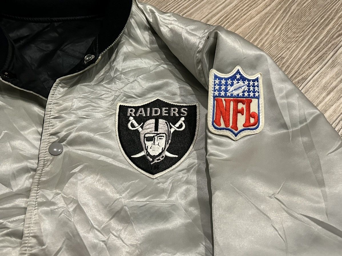 NFL × Starter × Vintage *VINTAGE 80s* Starter X Oakland Raiders - Reversible Jacket Size US XL / EU 56 / 4 - 9 Thumbnail