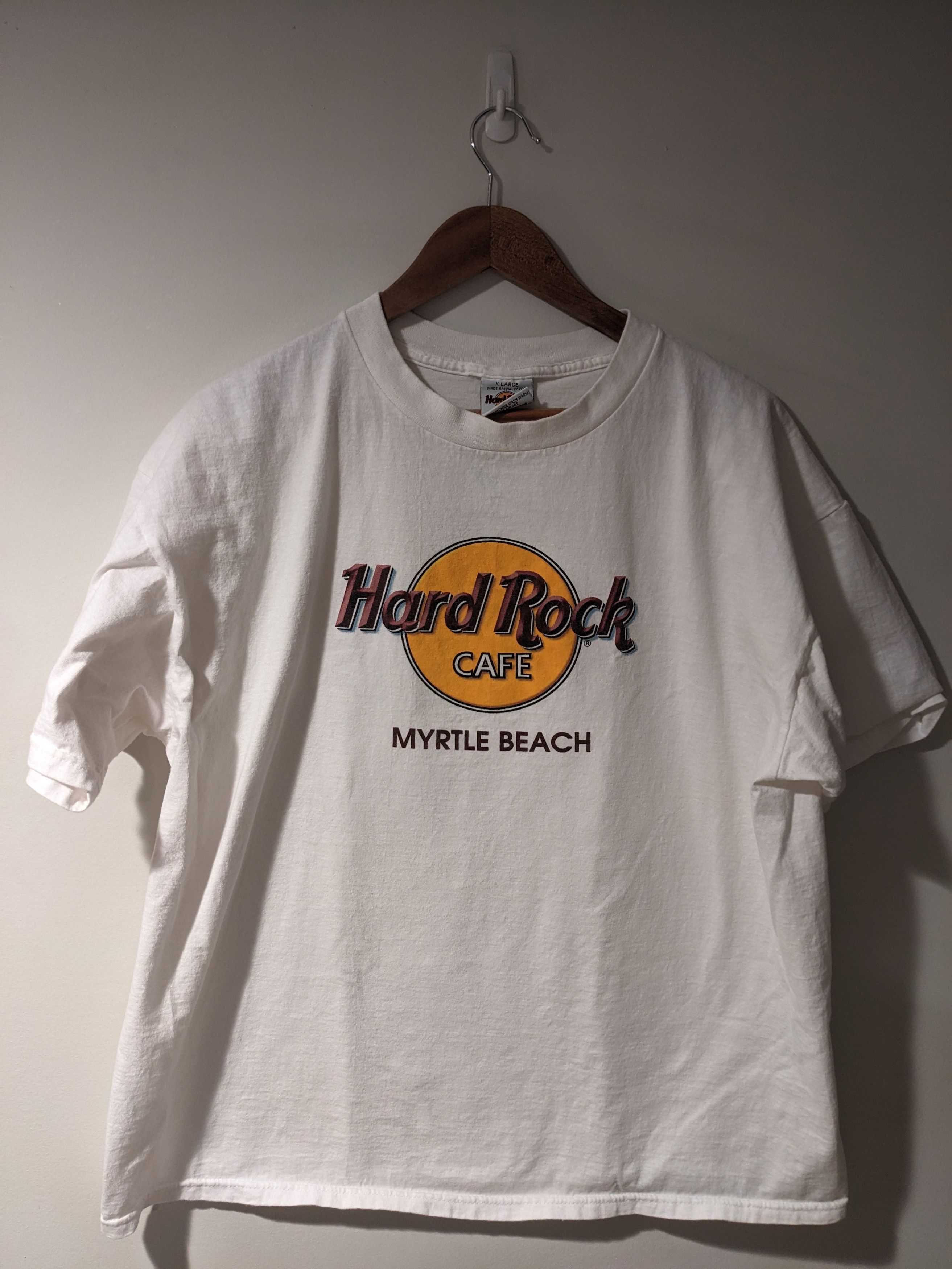 Hard Rock Cafe × Vintage Vintage 90s Hard Rock Cafe Myrtle Beach Logo X-Large T-Shirt Size US XL / EU 56 / 4 - 1 Thumbnail