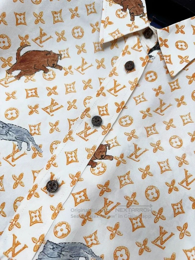 Louis Vuitton Louis Vuitton Orange print full logo cat print mulberry si Size XS / US 0-2 / IT 36-38 - 3 Thumbnail