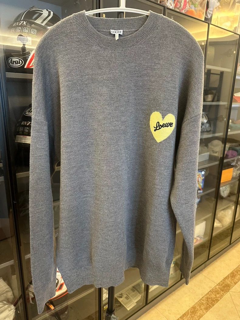 LOEWE Heart Print Crewneck Sweatshirt