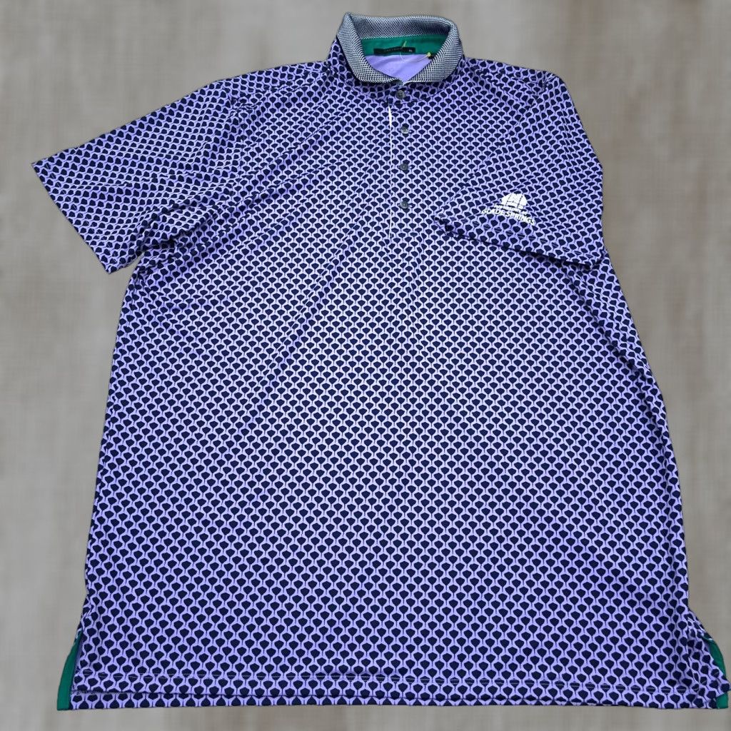 Vintage Greyson Polo Shirt Men XL Purple Performance Golf Culb Resort Sting Ray Print Shirt XS? Size US XL / EU 56 / 4 - 1 Thumbnail