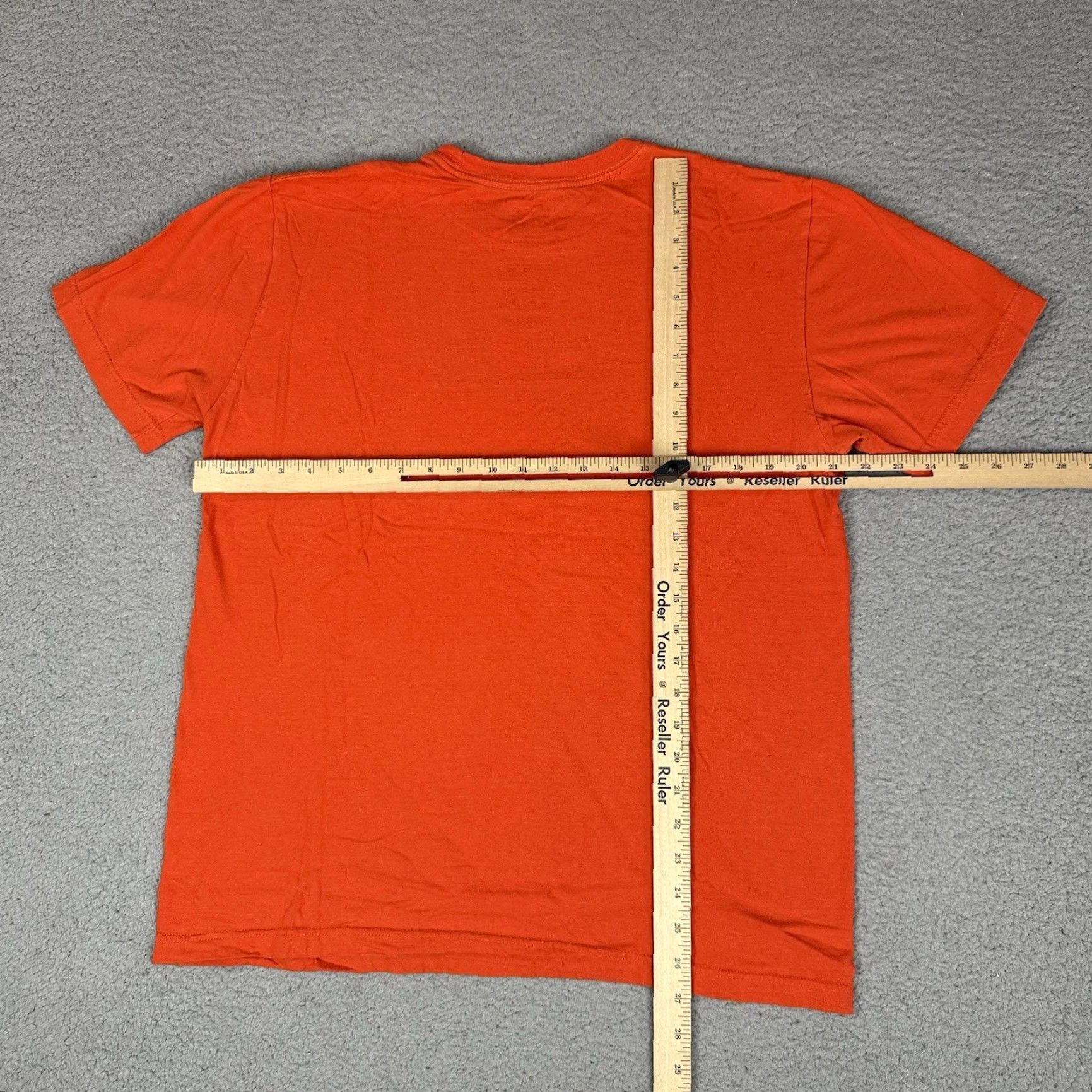 Nike Nike T Shirt Mens Large Orange Logo Striped Athletic Adult Short Sleeve Workout Size US L / EU 52-54 / 3 - 7 Thumbnail