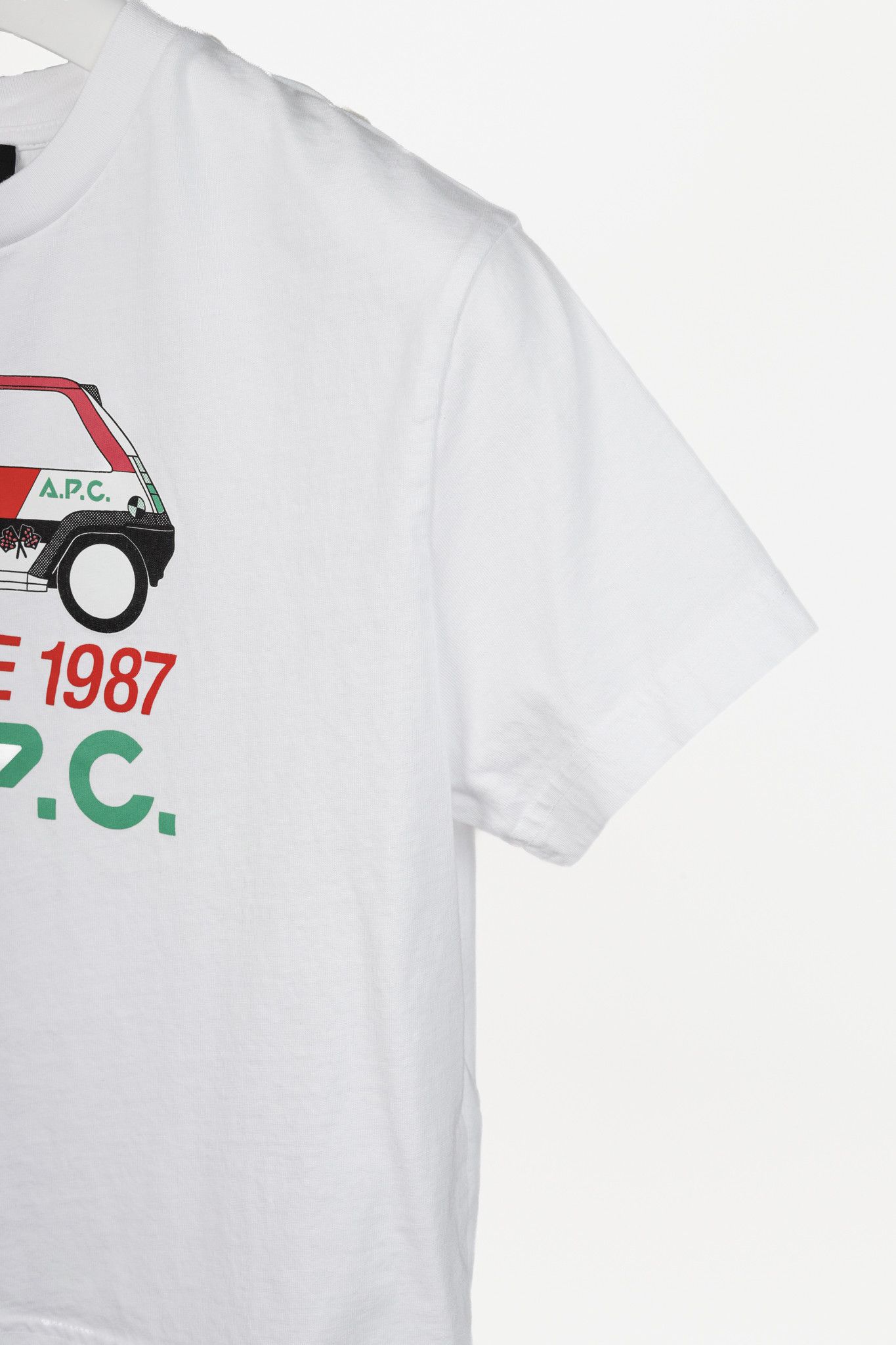 A.P.C. APC Racing Boxy Tee White Logo Size S / US 4 / IT 40 - 5 Thumbnail