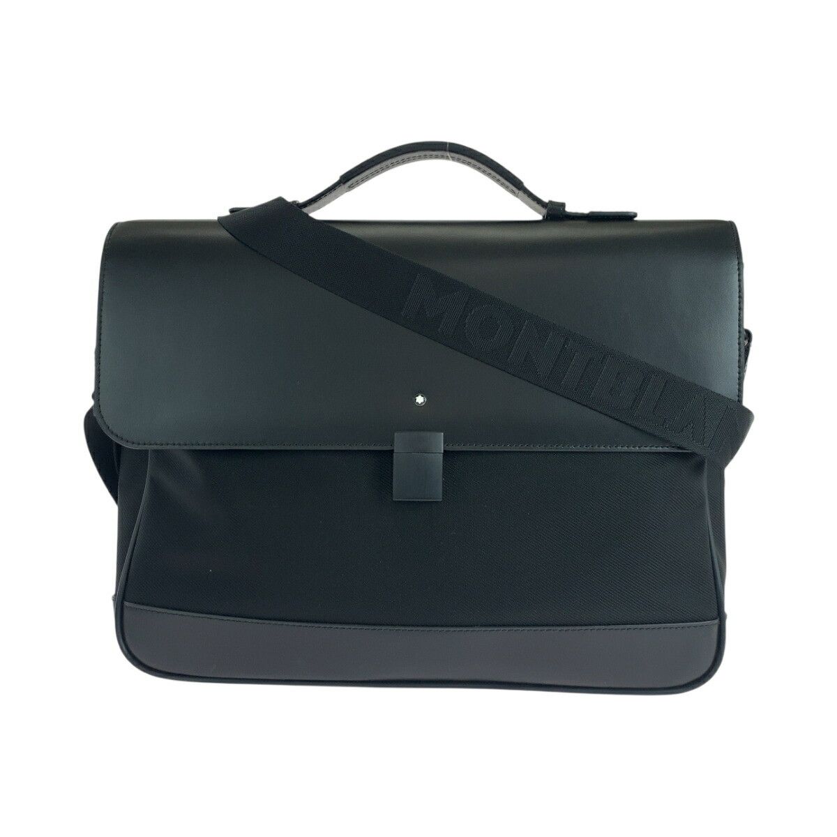 Montblanc Montblanc Montblanc Nightflight Canvas/Leather 2way Briefcase Canvas Business Bag 114840 DUTY FREE for USA Size ONE SIZE - 1 Thumbnail