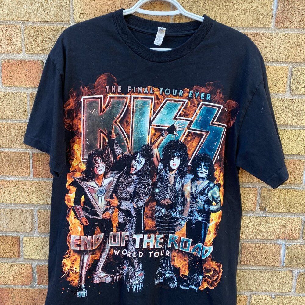 KISS × Vintage KISS END OF THE ROAD World Tour Band T Shirt Large Size US L / EU 52-54 / 3 - 4 Thumbnail