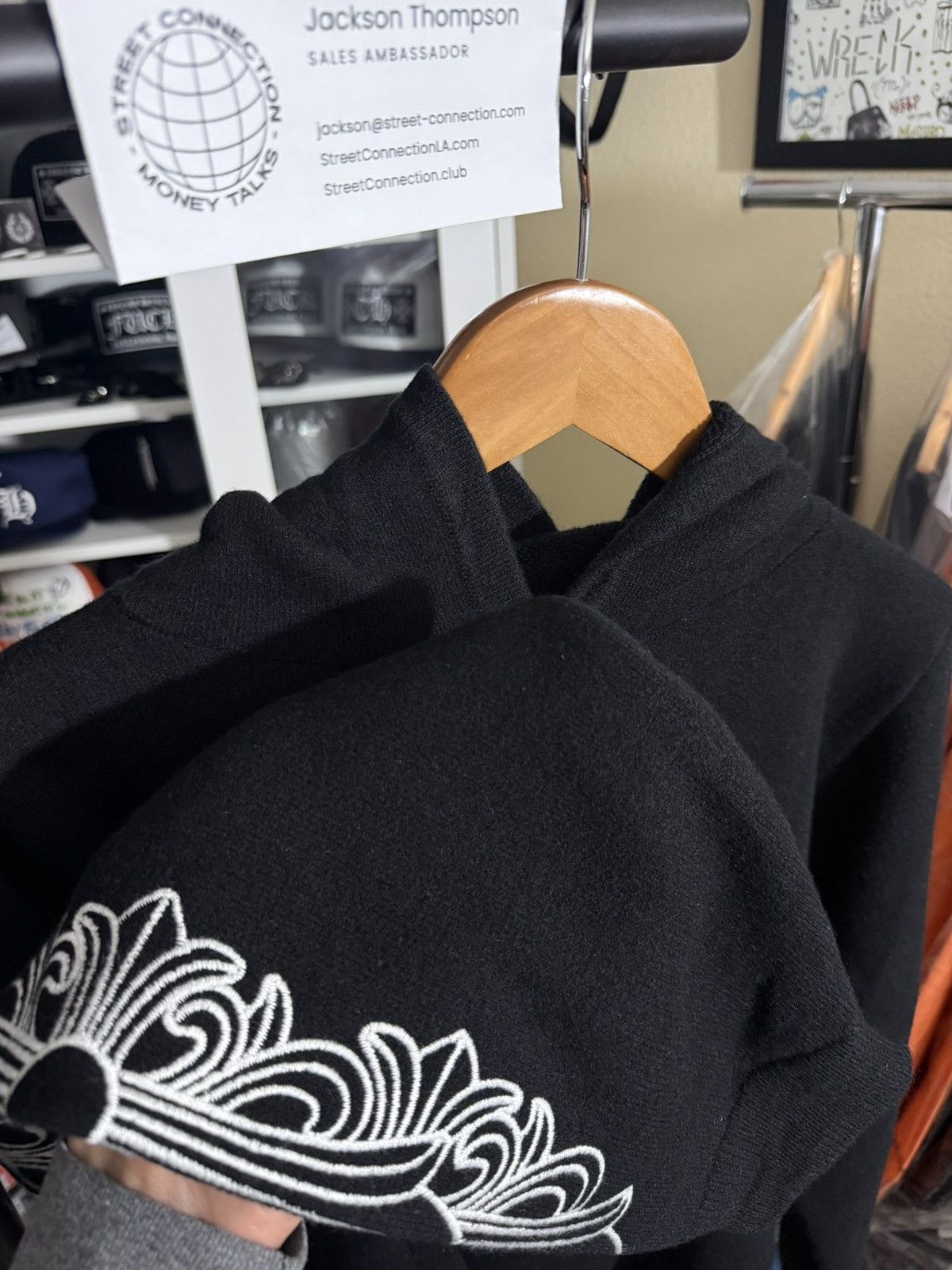 Chrome Hearts CHROME HEARTS “LIFE SENTENCE” CASHMERE HOODIE PULLOVER MED Size US M / EU 48-50 / 2 - 7 Thumbnail