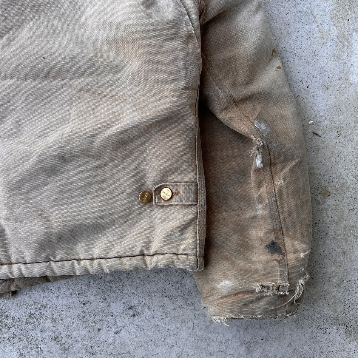 Carhartt Thrashed 90’s Arctic Faded Dirty Work Jacket Detroit Size US L / EU 52-54 / 3 - 8 Thumbnail