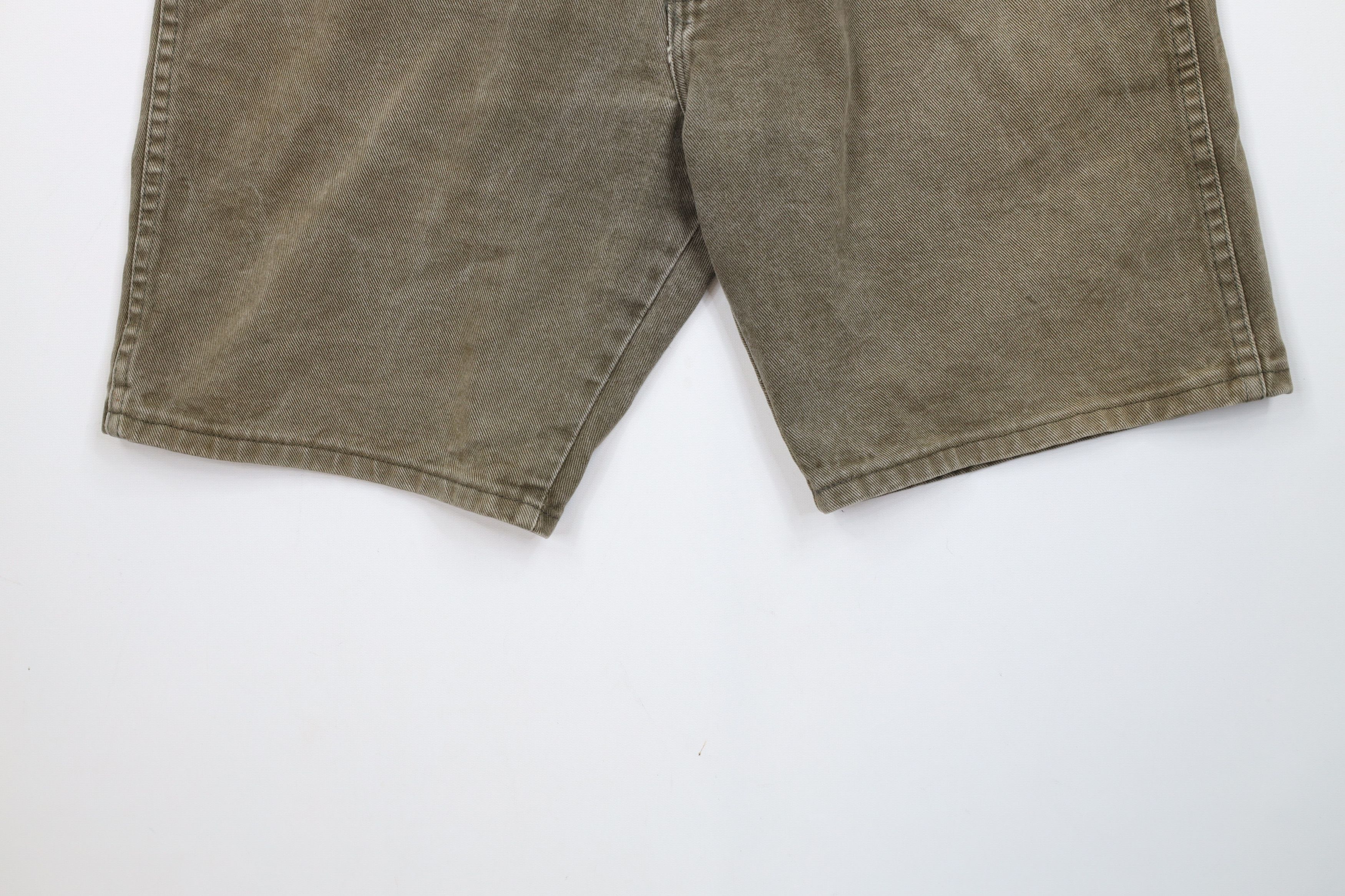 Wrangler Vintage 90s Wrangler Above Knee Denim Jean Shorts Green USA Size US 32 / EU 48 - 4 Thumbnail