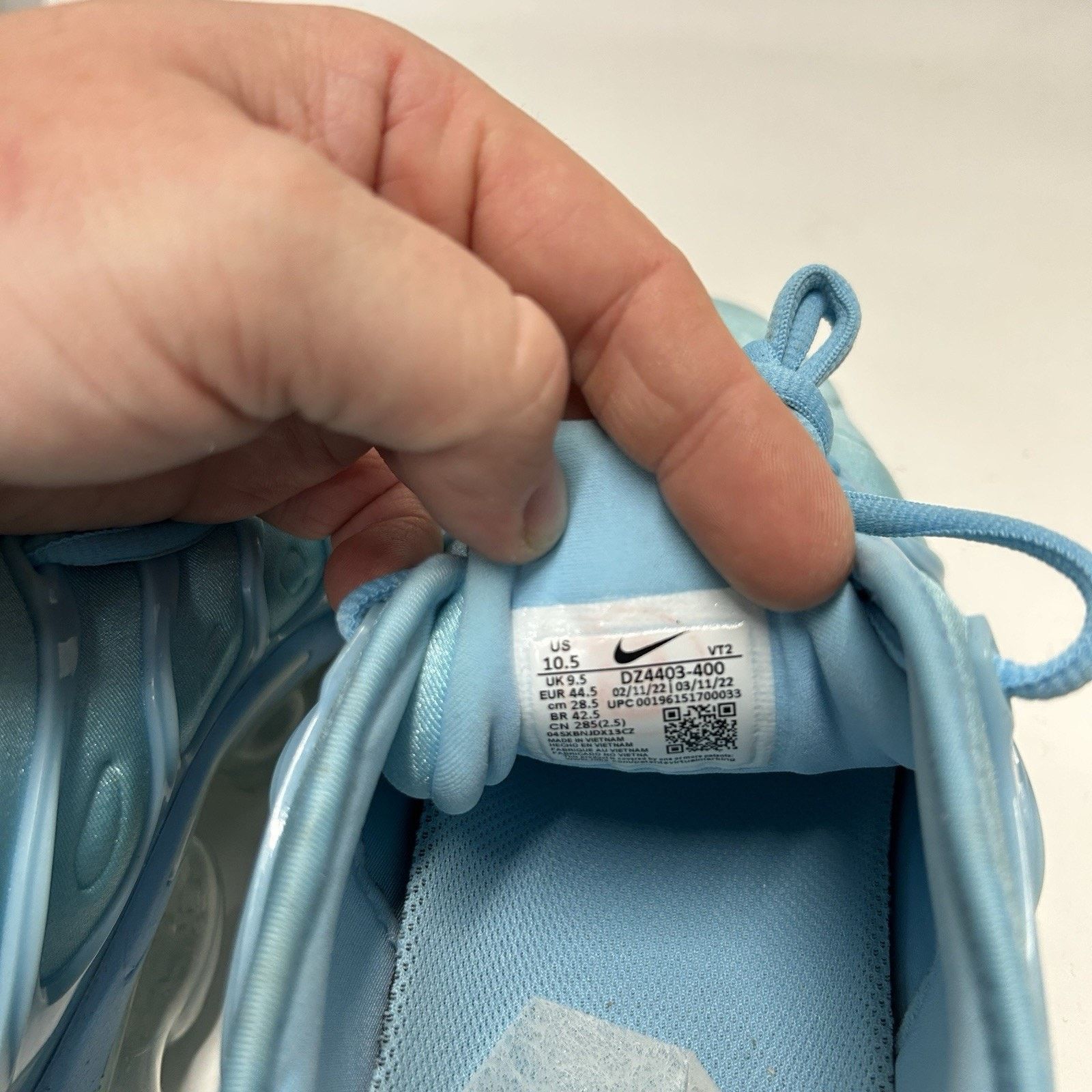 Nike Nike Air Vapormax Plus “Blue Chill" Size US 10.5 / EU 43-44 - 8 Thumbnail