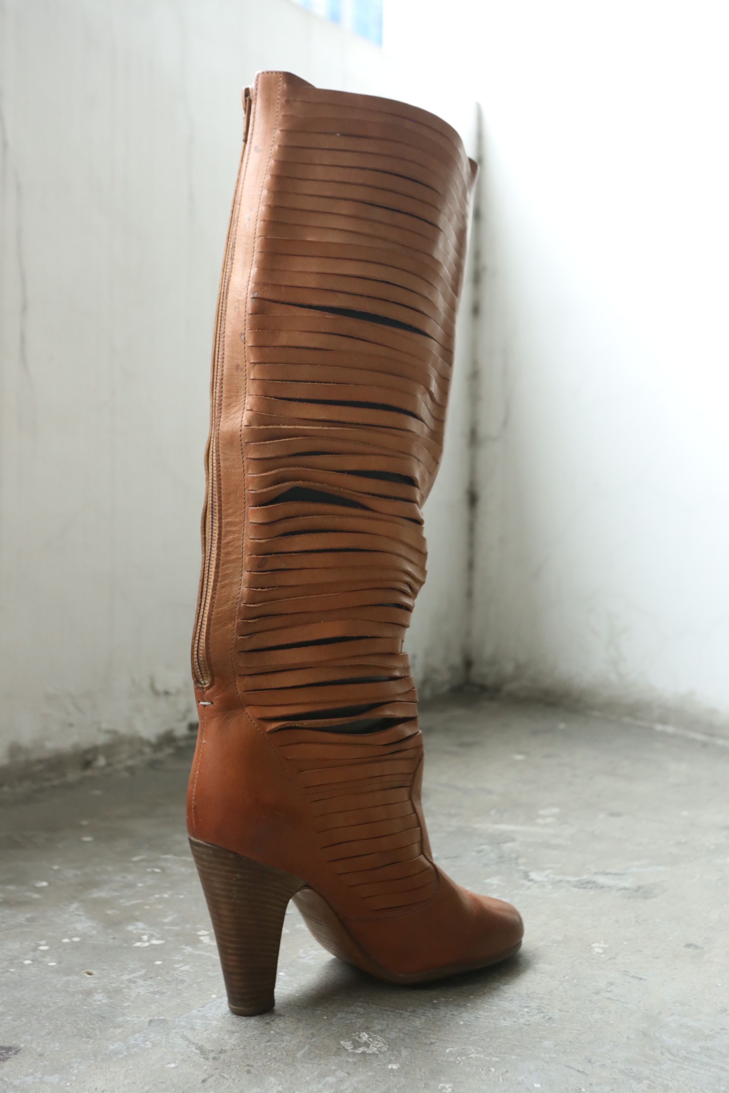 Maison Margiela Margiela - S/S 08 - Slashed Boots Size US 8 / IT 38 - 14 Thumbnail