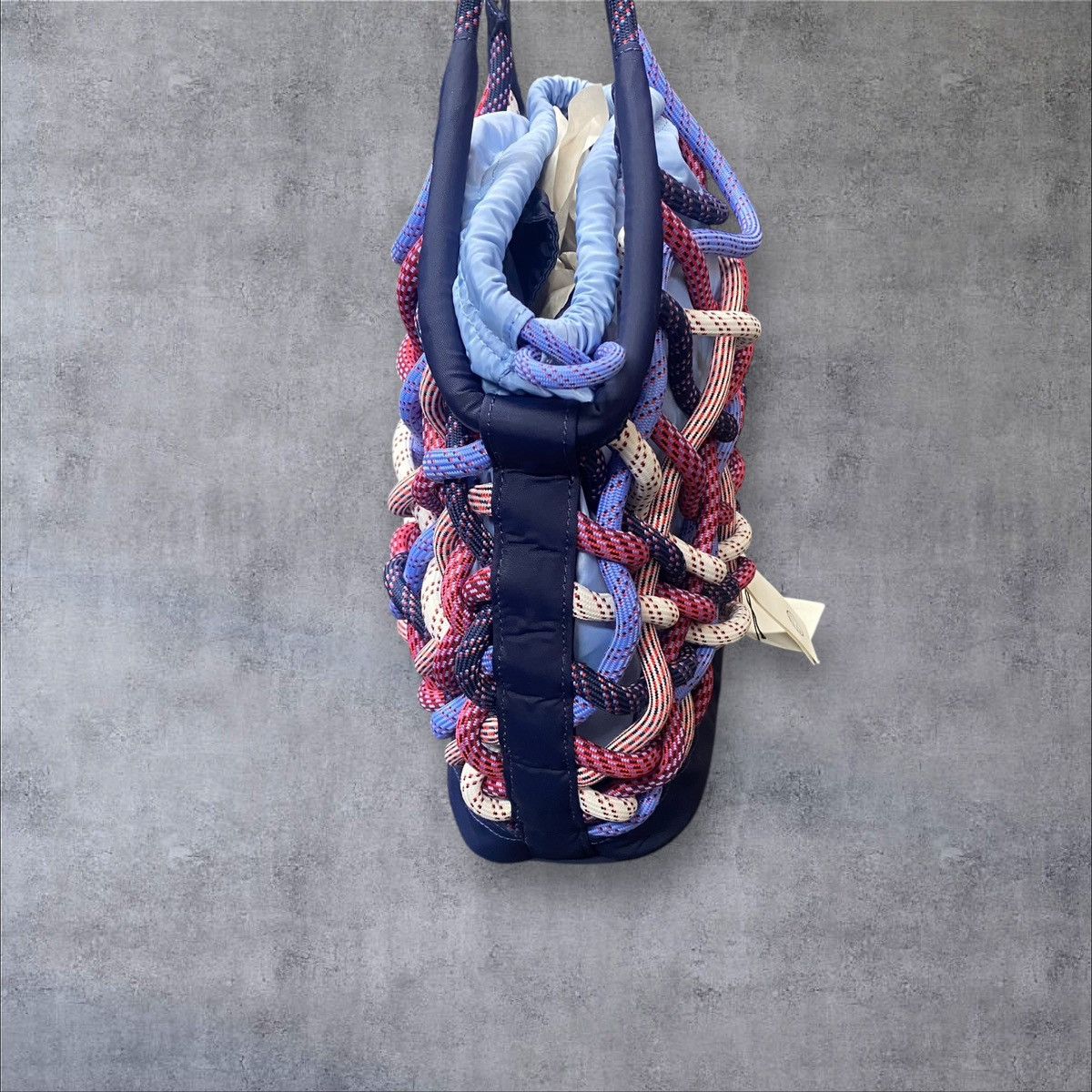 Tory Burch Tory Sport Woven Rope Tote Bag Blue Multicolor – Brand New Size ONE SIZE - 4 Thumbnail