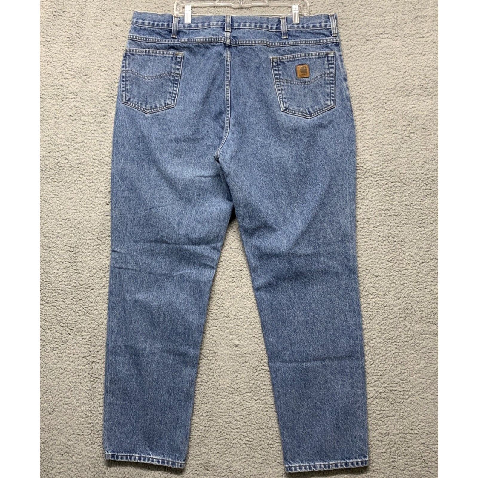 Carhartt VINTAGE Carhartt Blue Jeans Size 42 X 32 1/2 Actual Straight Traditional Fit Denim READ Size US 42 / EU 58 - 4 Thumbnail