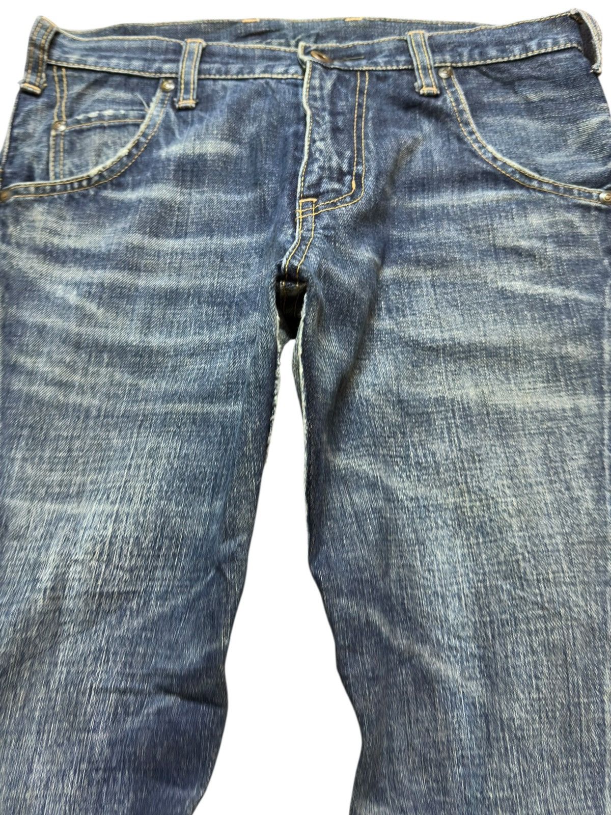 Hysteric Glamour Vintage RNA.Inc Curve Leg Grunge Distressed Denim Size US 30 / EU 46 - 2 Thumbnail