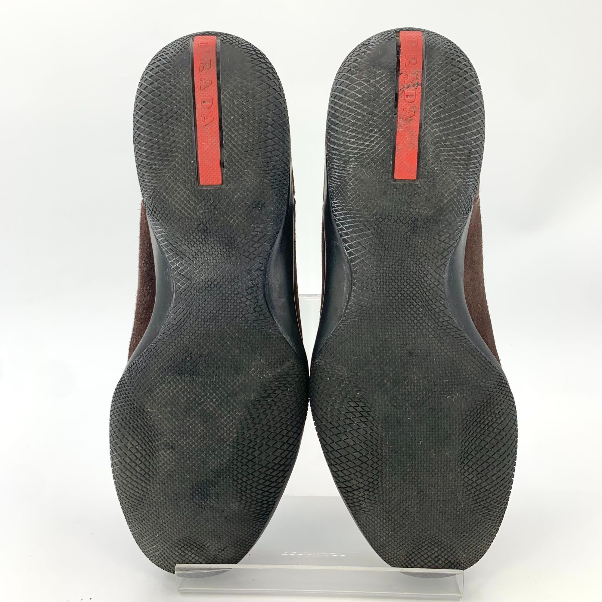 Prada Prada Burgundy Suede Ankle Boots (Size 39) Size US 9 / IT 39 - 8 Thumbnail