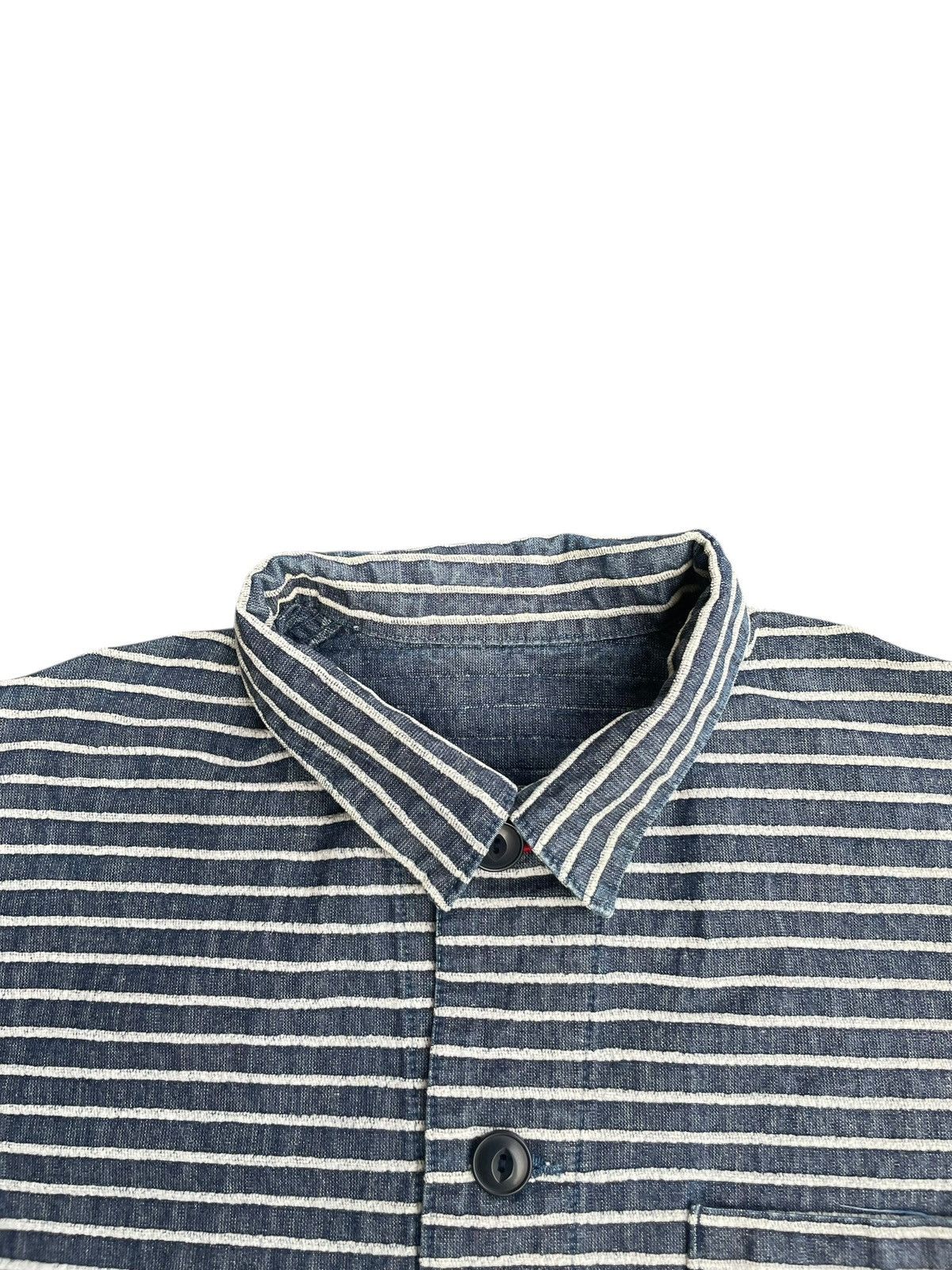 UES Japan UE Embossed Stripe Chore Jacket Size US L / EU 52-54 / 3 - 5 Thumbnail