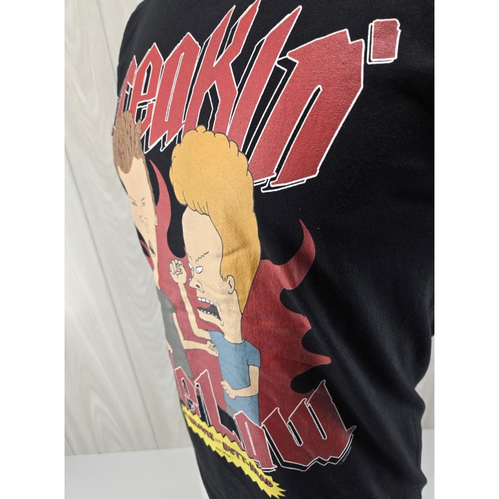 Vintage Beavis and Butthead Breaking The Law 2022 Black T-shirt Size SMALL Size US S / EU 44-46 / 1 - 6 Thumbnail
