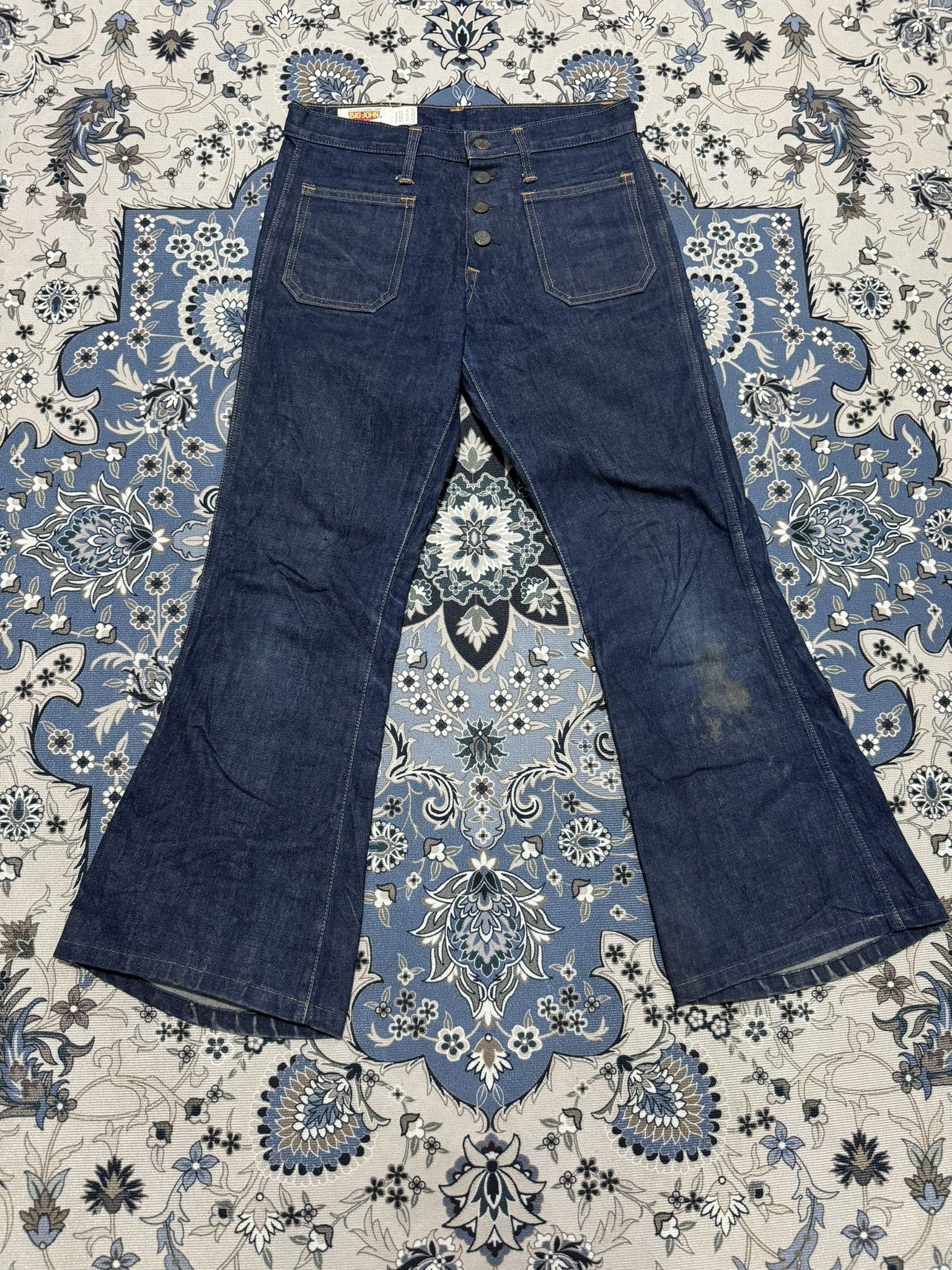 Big John × Japanese Brand × Vintage Vintage Flare Big John Bush Pants Jeans Kapital Size 29" - 1 Thumbnail
