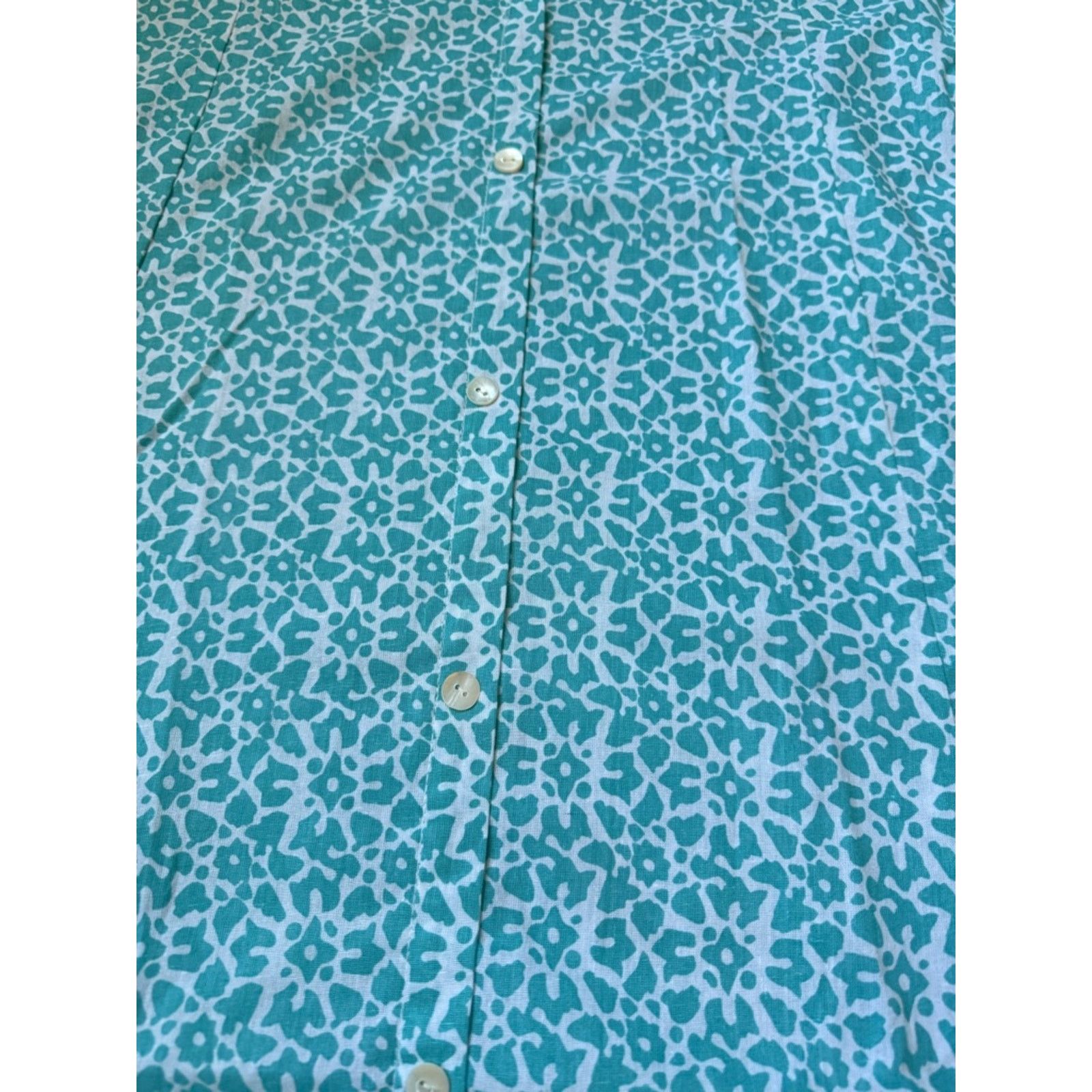 & Other Stories NWOT Turquoise & White Printed Coord Set Size S / US 4 / IT 40 - 2 Thumbnail