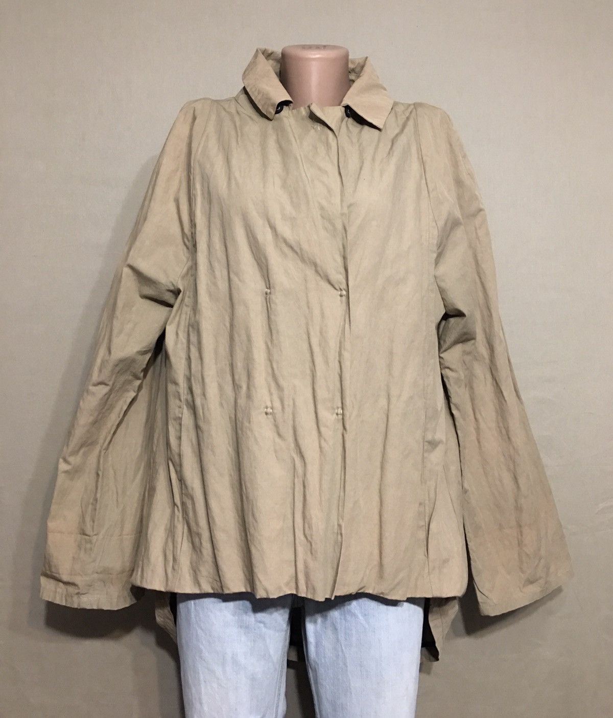 Annette Gortz Annette Gortz Beige Nylon Coat Jacket Size M / US 6-8 / IT 42-44 - 2 Thumbnail
