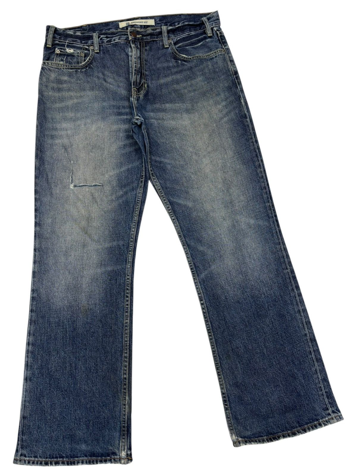 Kapital BAGGY FLARE JEANS DISTRESSED DENIM GAP AGE WASH JEANS Size US 37 - 3 Thumbnail