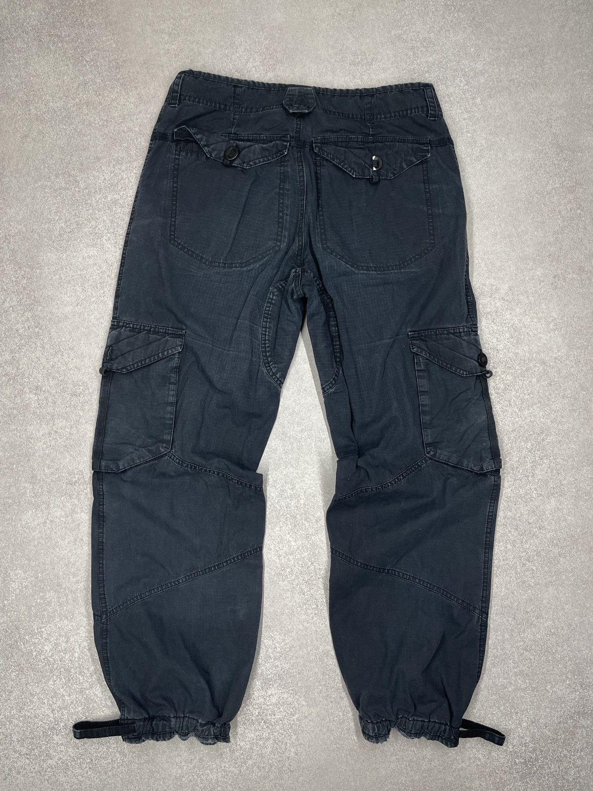 Nike Vintage Nike Cargo Distressed Pants Navy Drill Y2K ACG TN Size US 30 / EU 46 - 5 Thumbnail