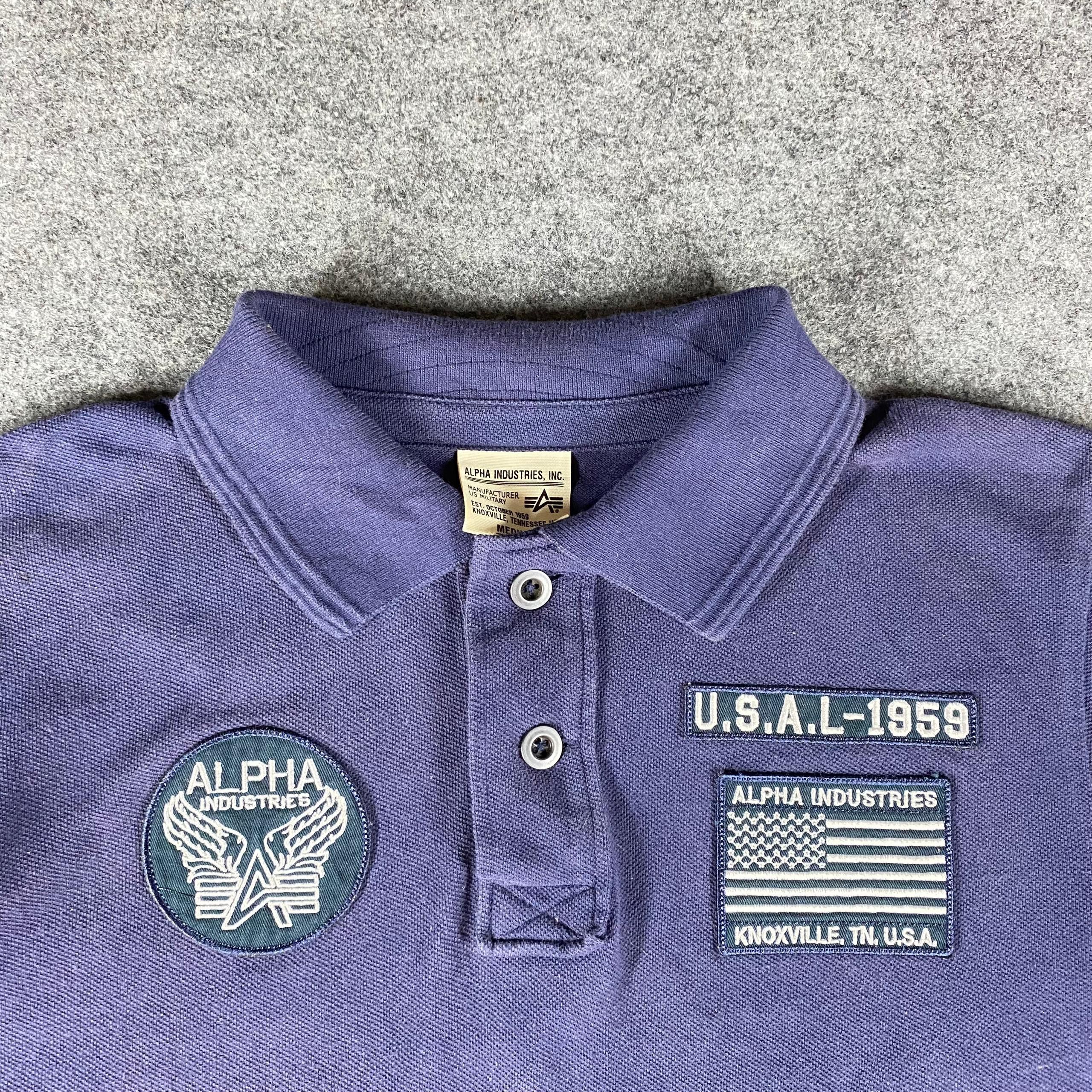 Alpha Industries Vintage Alpha Industry Polo Shirt Size US M / EU 48-50 / 2 - 9 Thumbnail