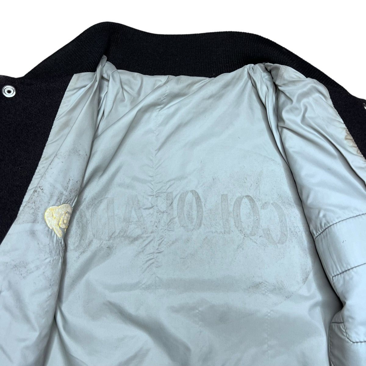 NCAA 1980s NCAA Colorado Buffaloes Wool Leather Varsity Jacket Size US L / EU 52-54 / 3 - 3 Thumbnail