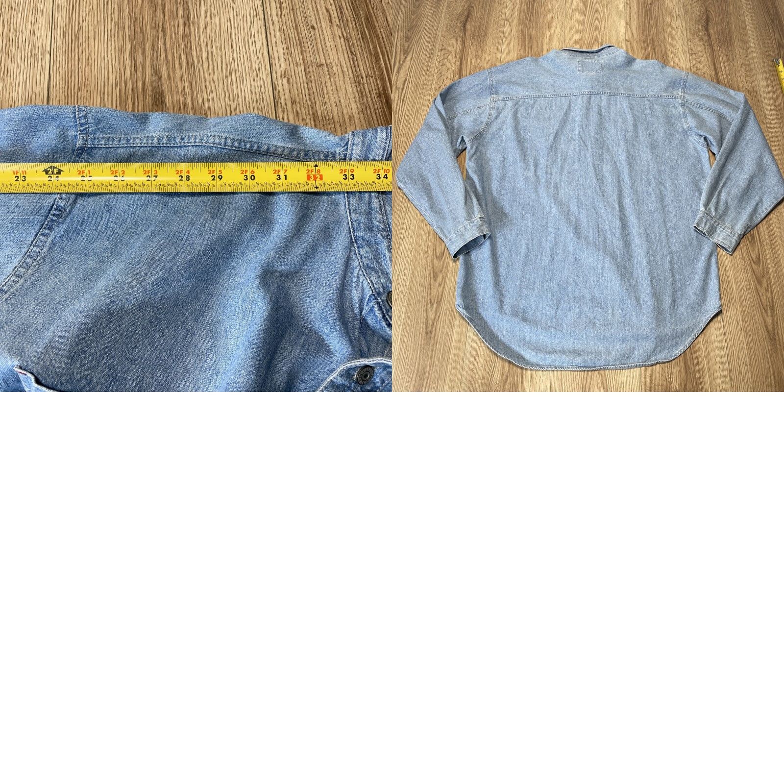 Levi's VINTAGE Levi's Denim Shirt Mens XL Long Sleeve Blue Relaxed Fit Metal Buttons Size US XL / EU 56 / 4 - 8 Thumbnail
